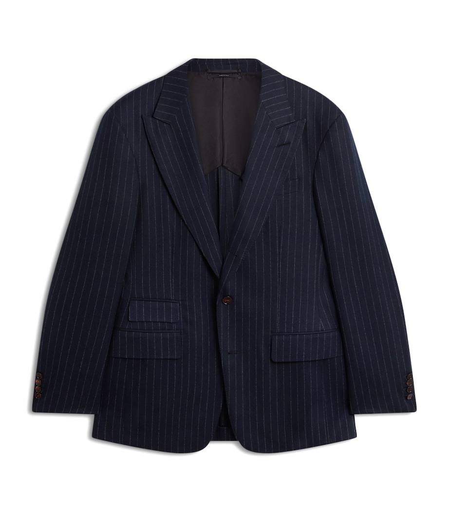 Merino Wool Chalkstripe Bourdon Blazer 416HOUSE NAVY Image 1