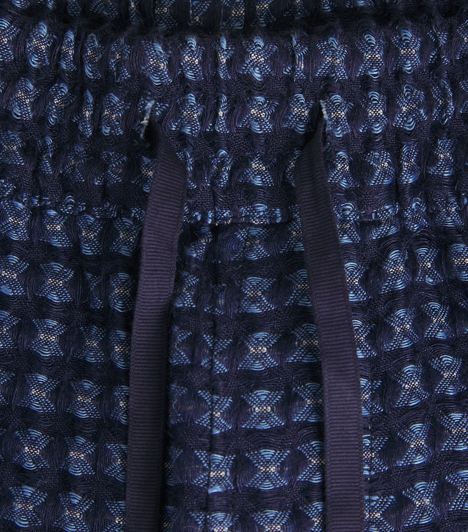 CHÉ Mens Linen Riita Shorts Navy Image 6