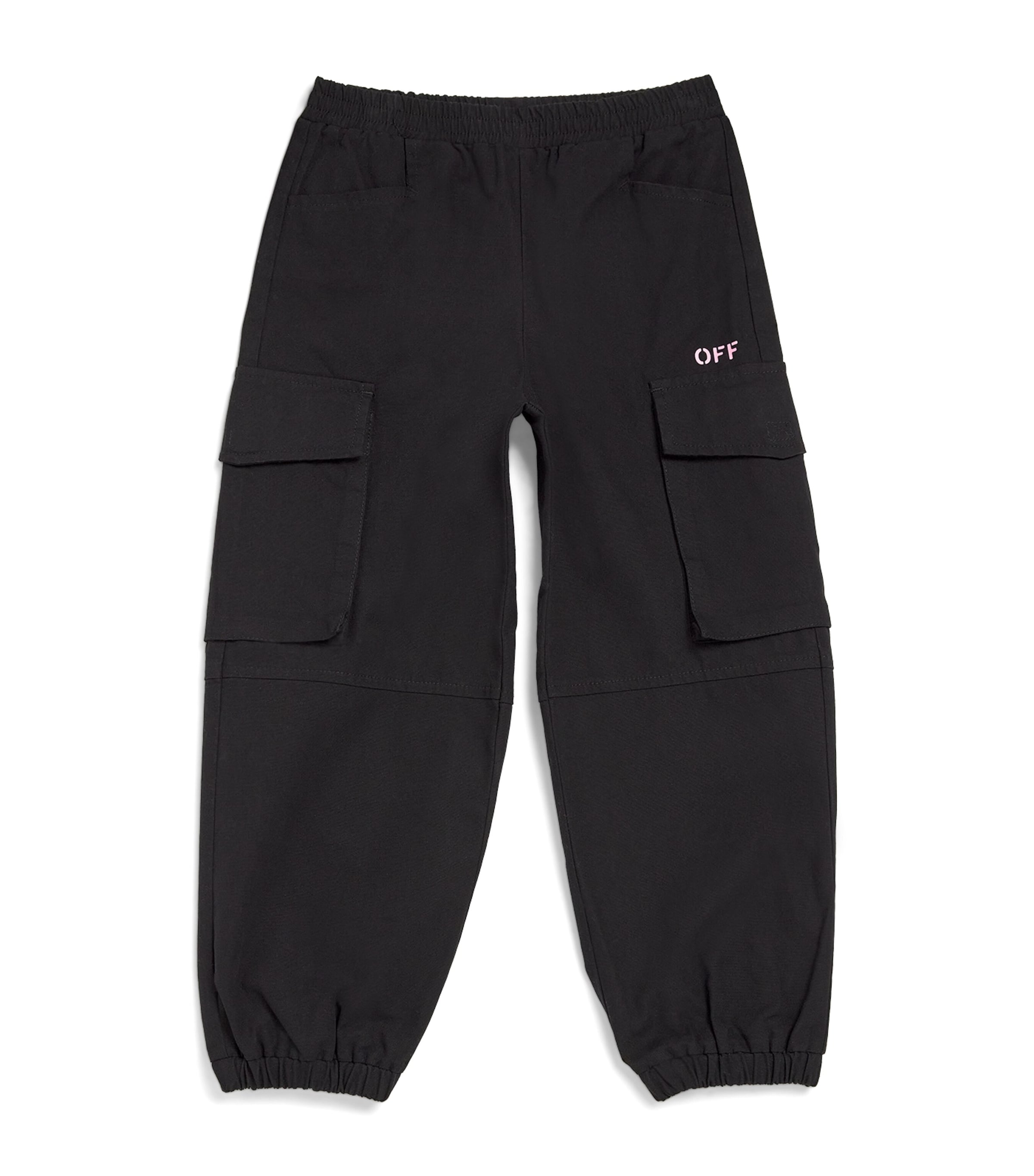 OFF-WHITE DIAGONAL-OUTLINE CARGO TROUSERS 