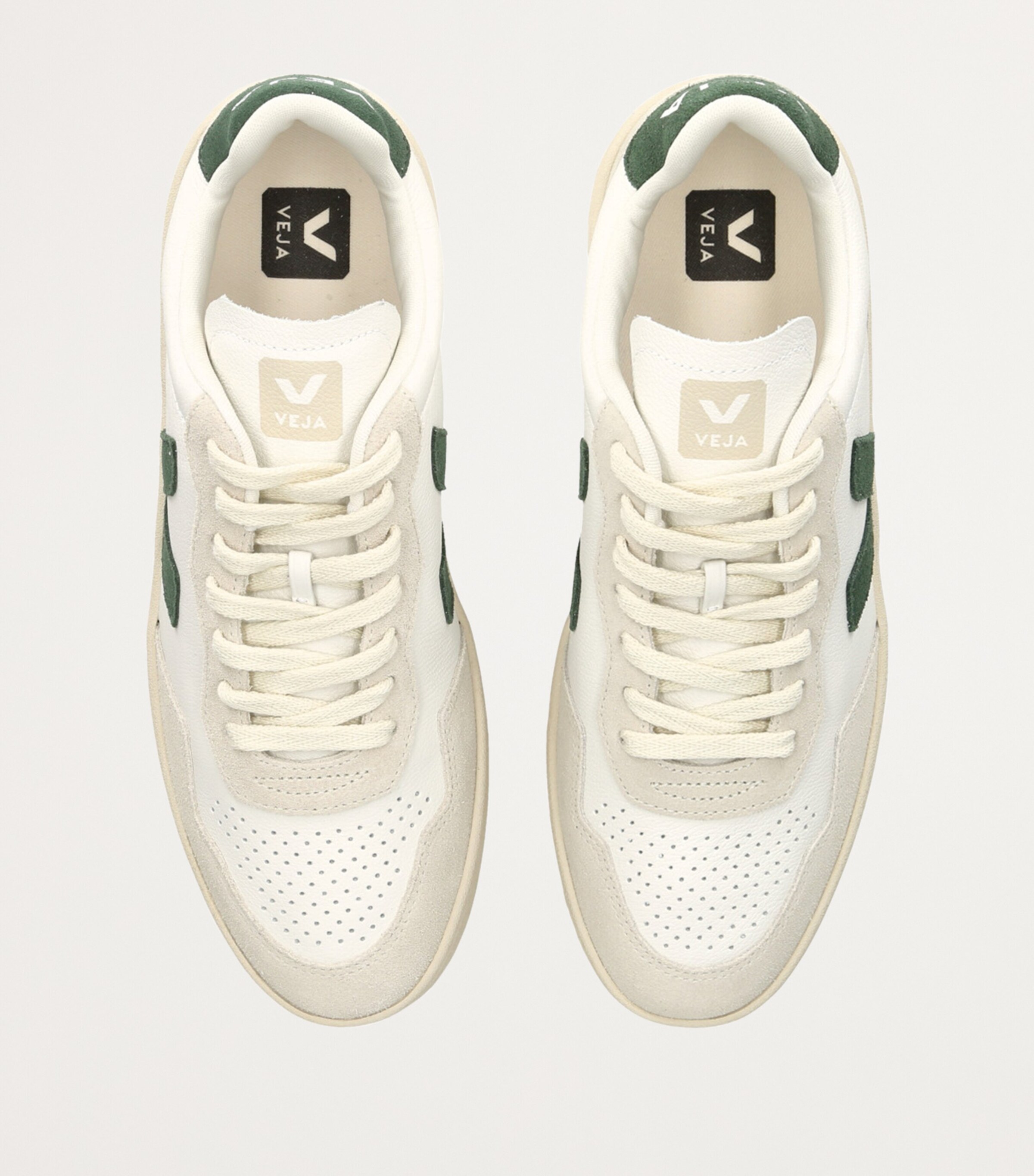 Leather V-90 Sneakers WHITE/COMB Image 4