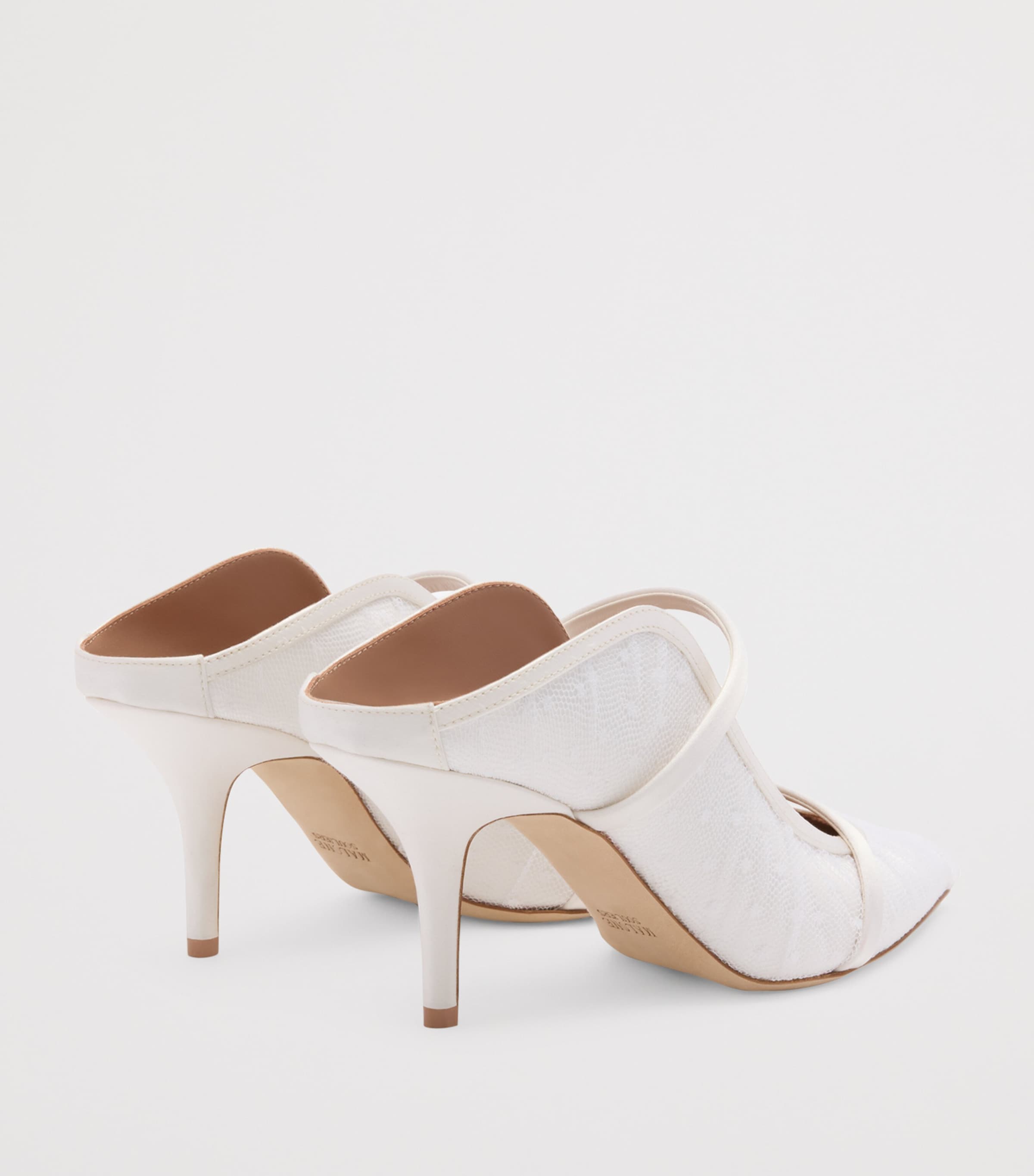Tulle Maureen Heeled Mules 70 WHITE Image 4