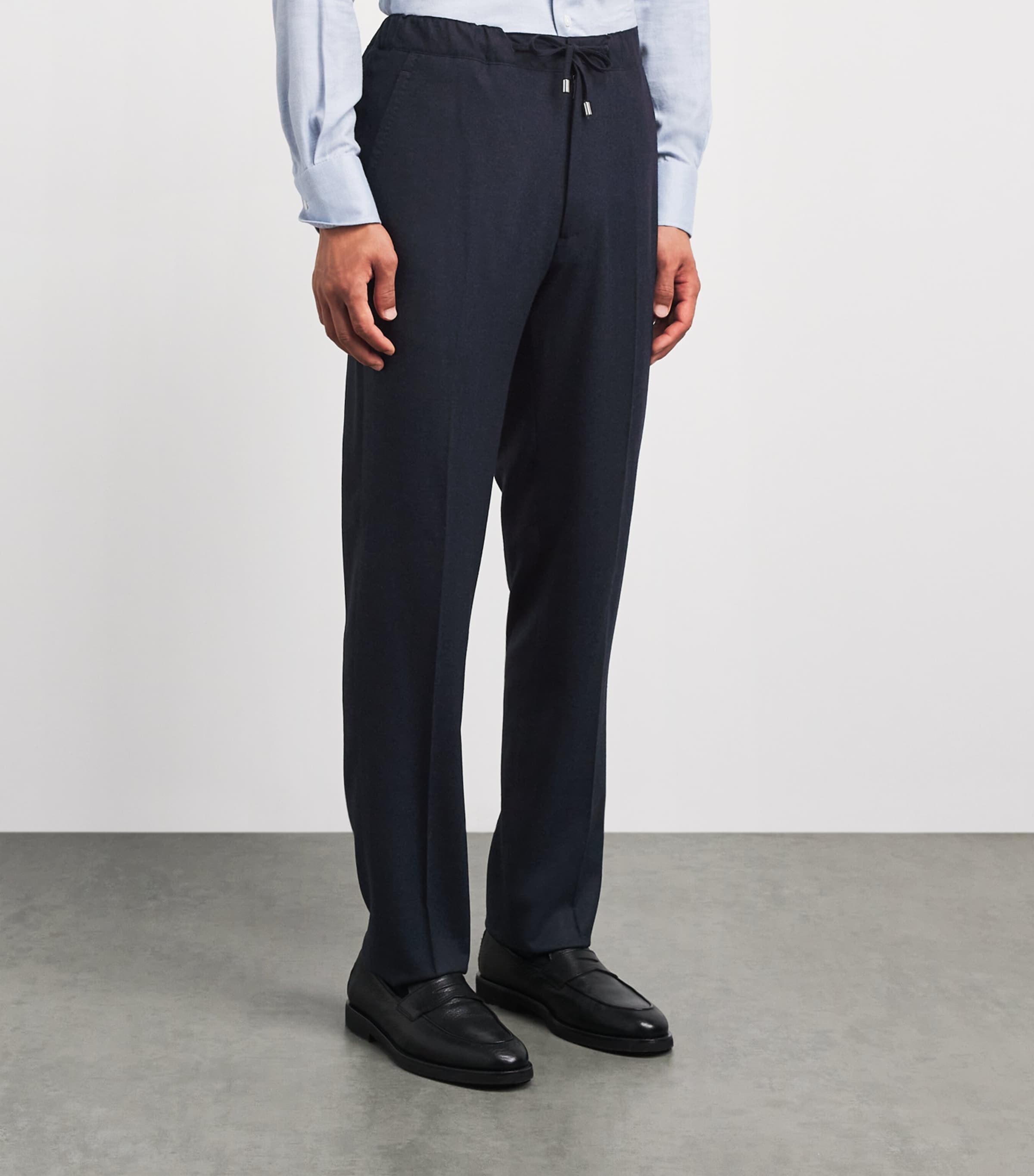 Fioroni Cashmere Mens Virgin Wool Straight Chinos Image 4