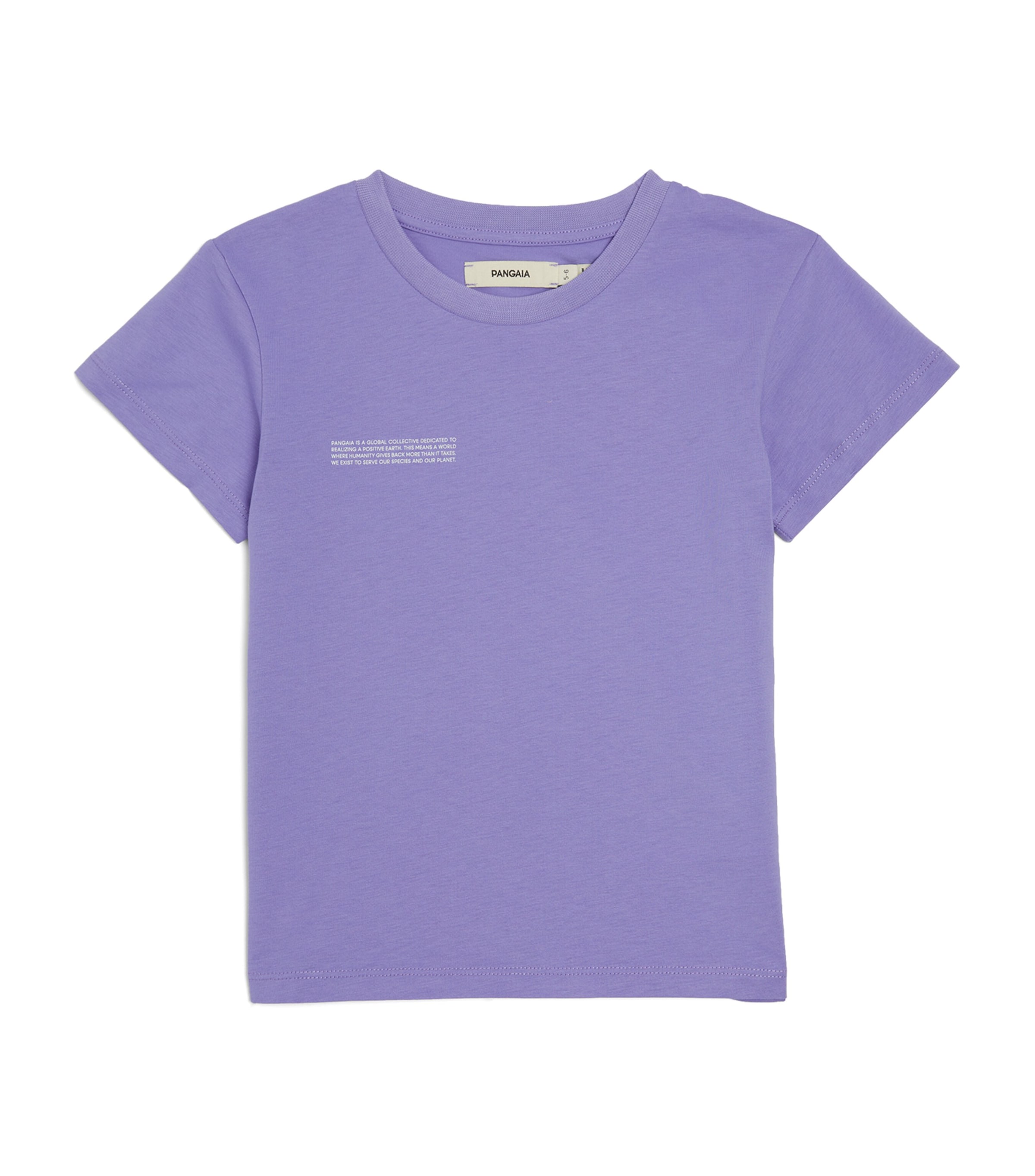 Pangaia Kids' Cotton 365 T-shirt In Purple