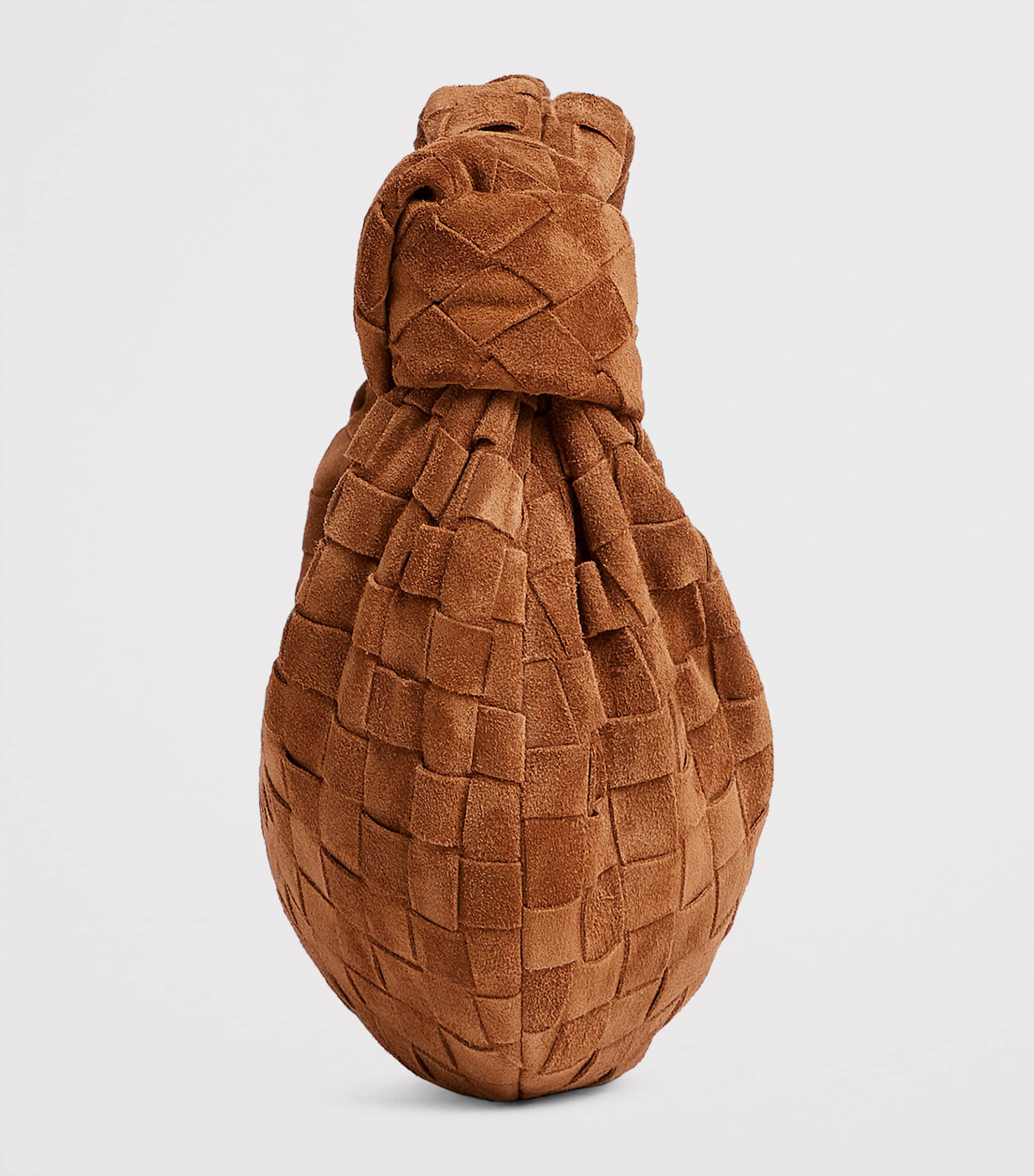 Bottega Veneta Brown Mini Suede Jodie Top-Handle Bag | Harrods US