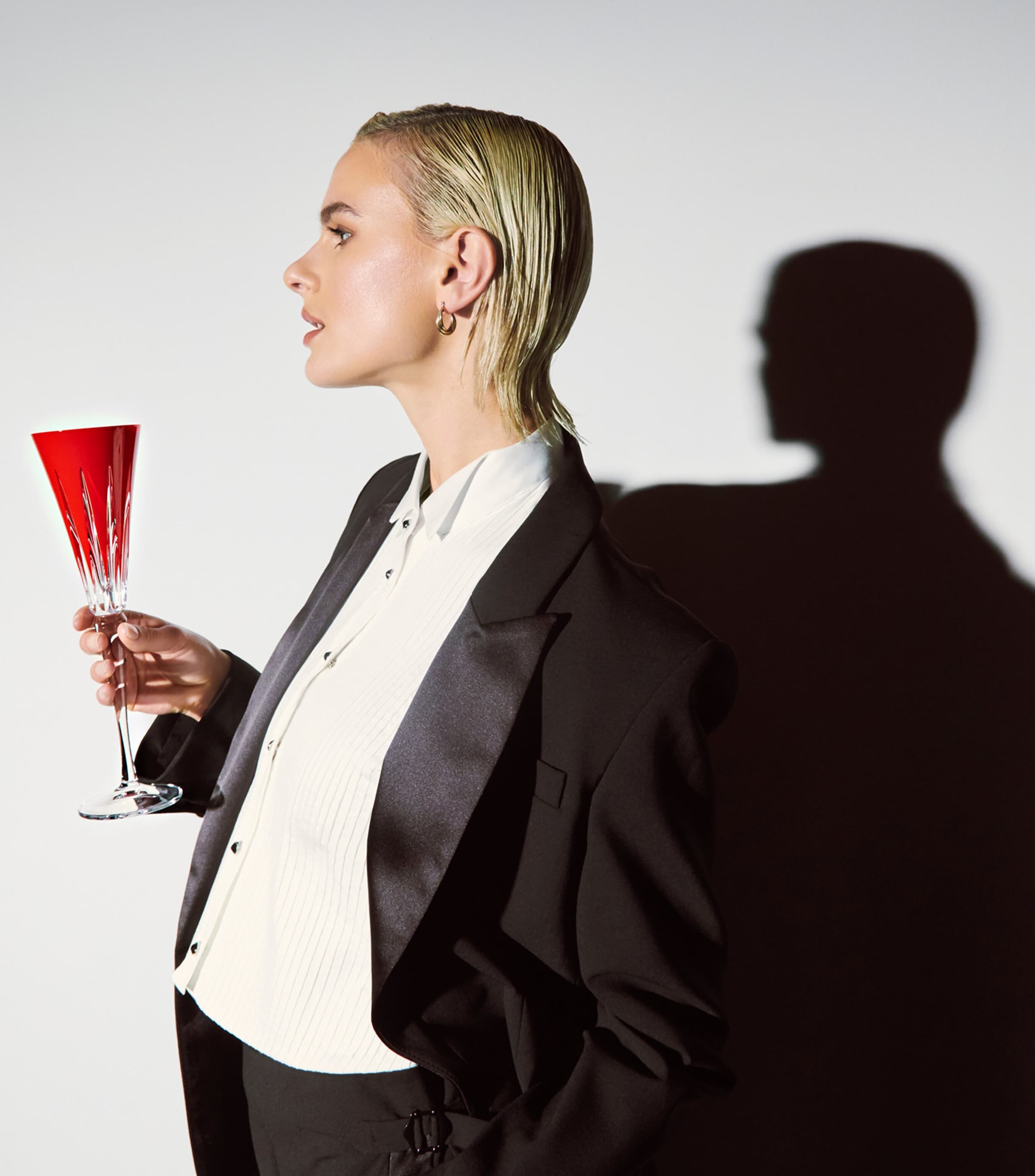 Set of 6 Crystal Firework Champagne Flutes (175ml) MULTI Image 2