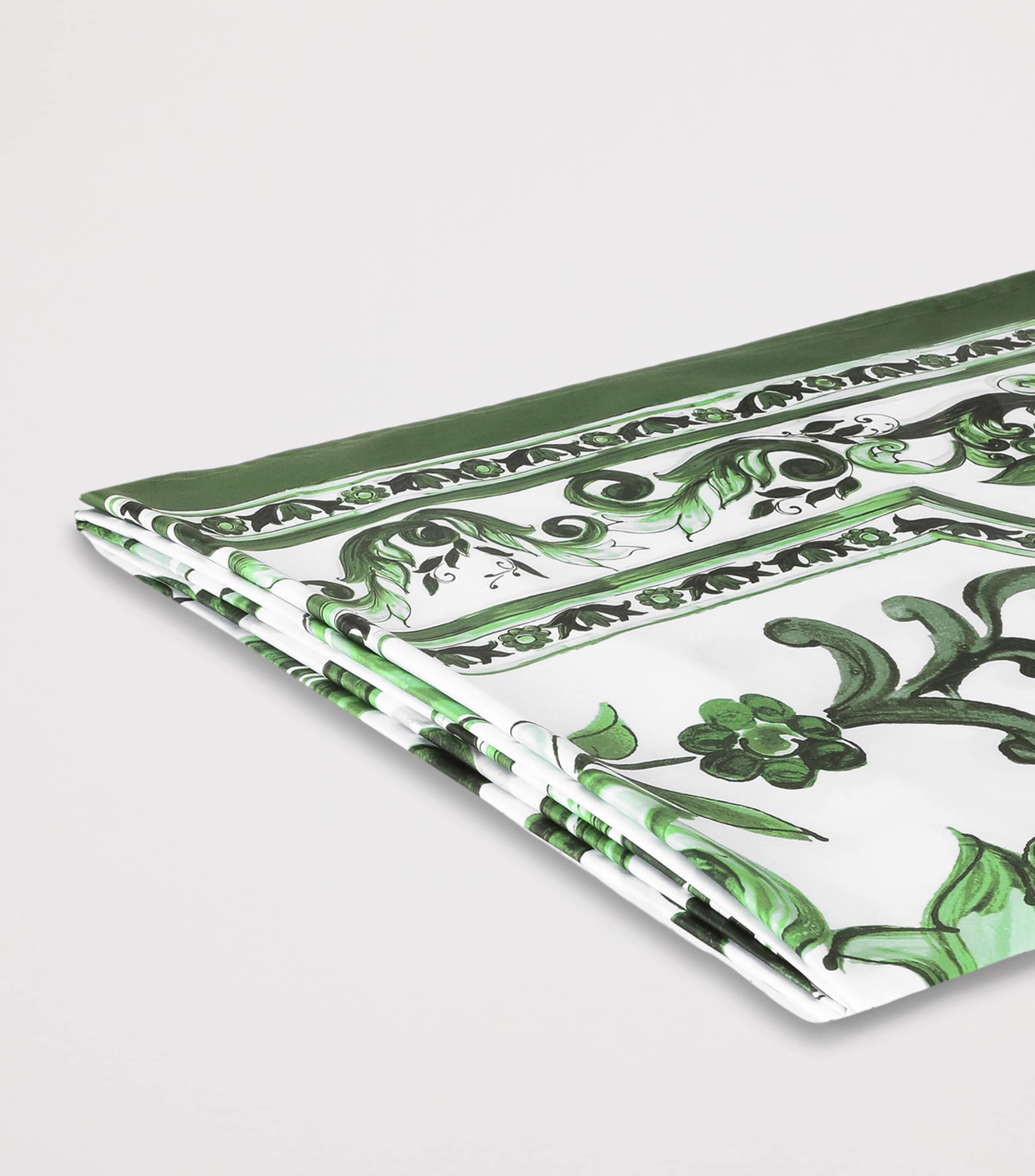 Cotton Majolica King Fitted Sheet (300cm x 300cm) UV011-MAIOLICA VERDE Image 4