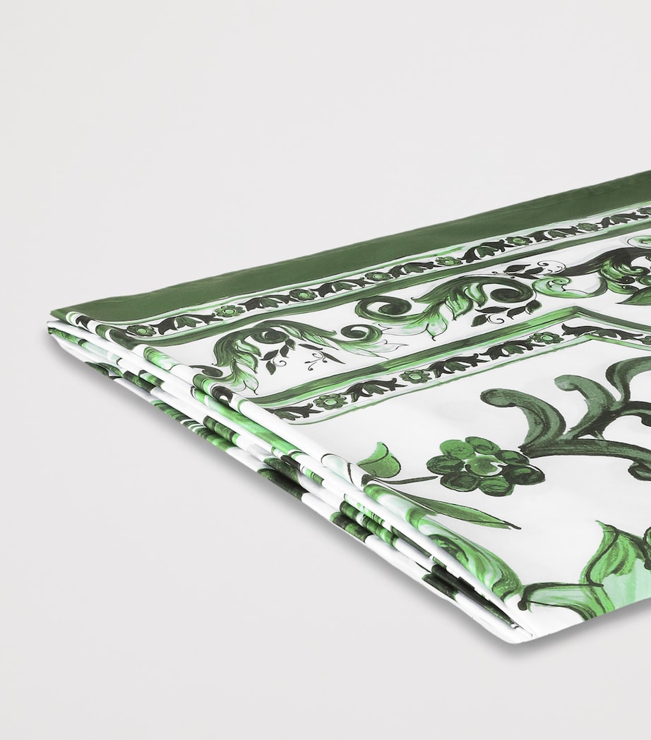 Cotton Majolica King Fitted Sheet (300cm x 300cm) UV011-MAIOLICA VERDE Image 4