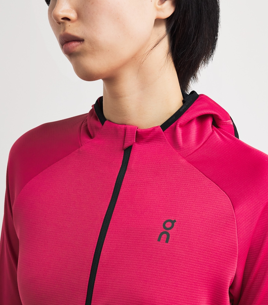 Zip-Up Climate Hoodie GRENADINE Image 6