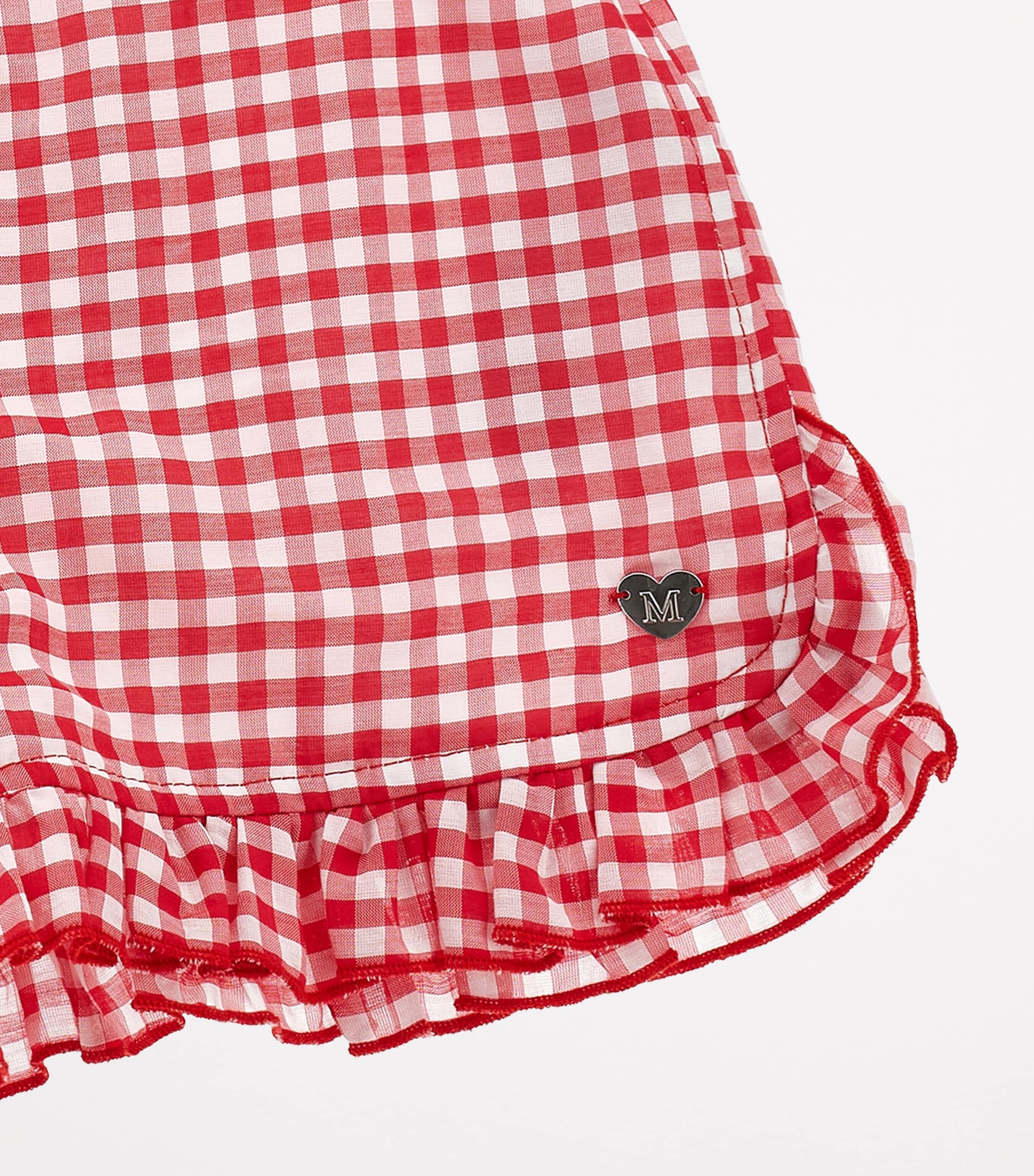 Gingham Shorts (2-12 Years) ROSSO + BIANCO Image 3