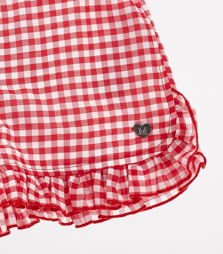 Gingham Shorts (2-12 Years) ROSSO + BIANCO Image 3