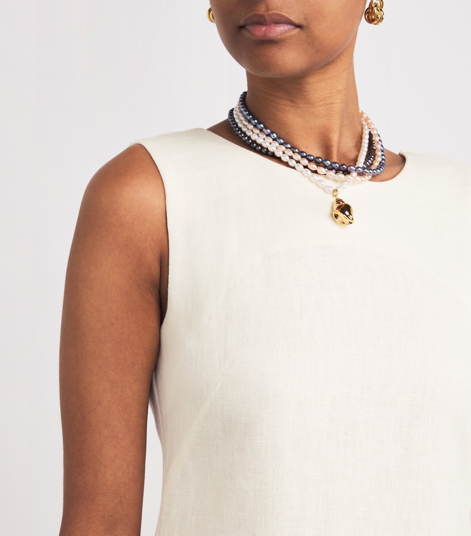 Linen Matilda Maxi Dress CREAM Image 6