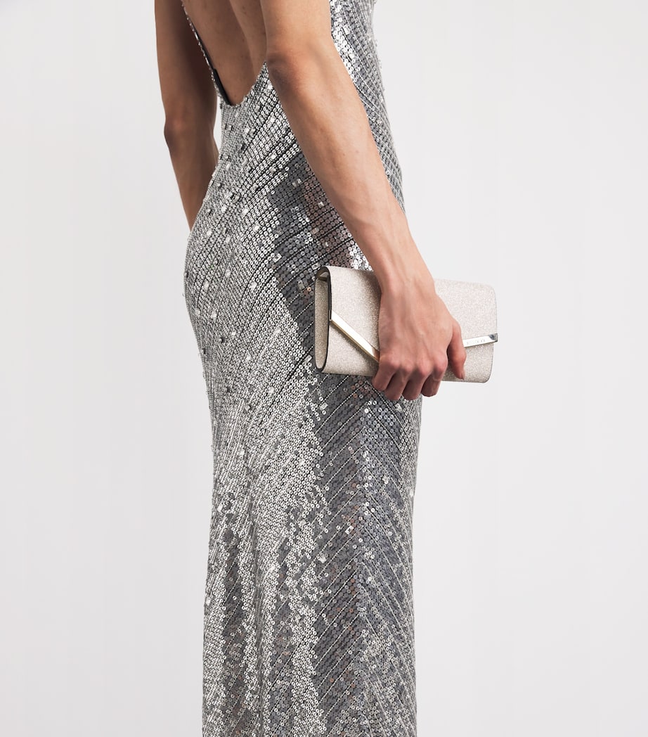 Jenny Packham Womens Sequin Foxx Gown Liquorice Image 5