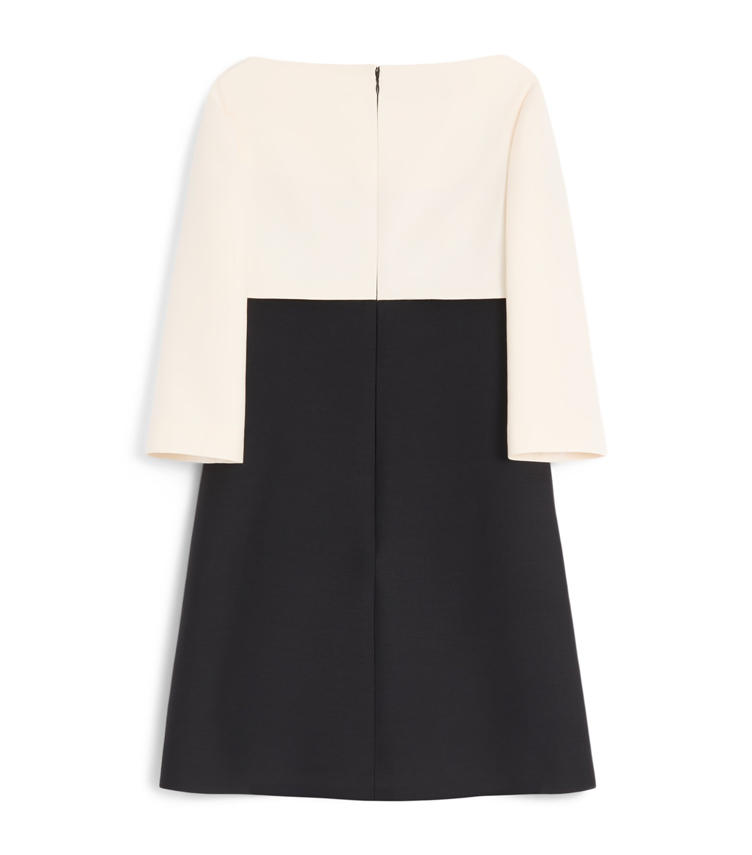 Silk-Wool Crepe Mini Dress 0NA Image 2