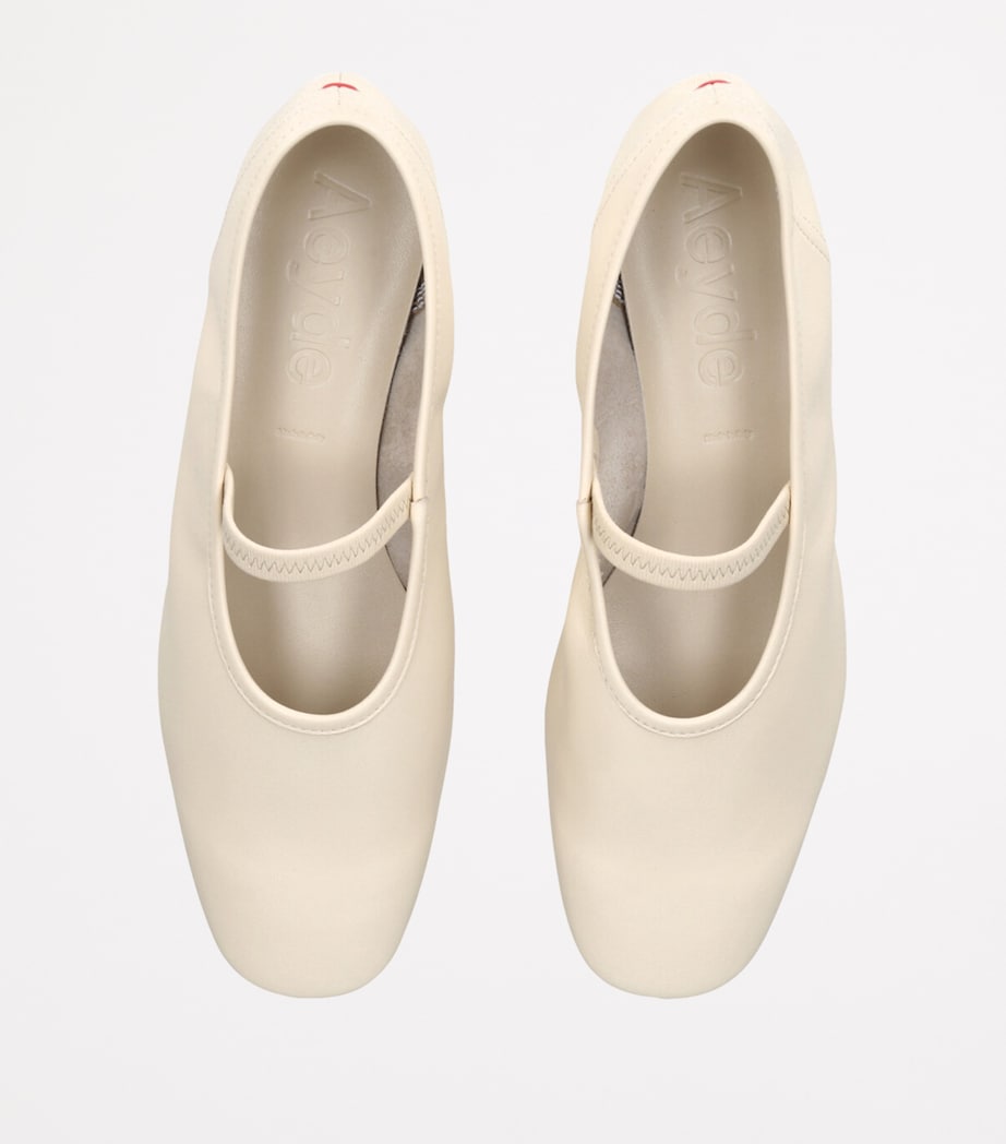 aeyde Leather Pippa Ballet Flats 25 Cream Image 4