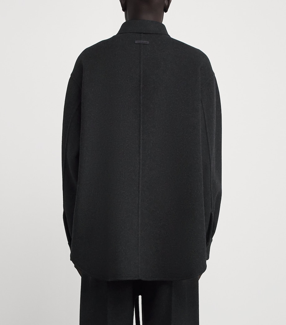 Virgin Wool-Cashmere Overshirt CHARCOAL Image 4