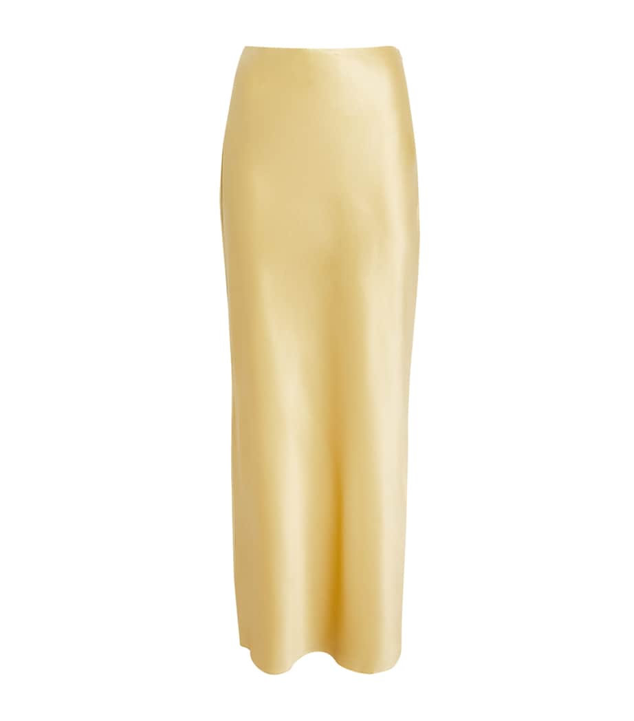 Satin Chantel Maxi Skirt LIGHT GOLD Image 1