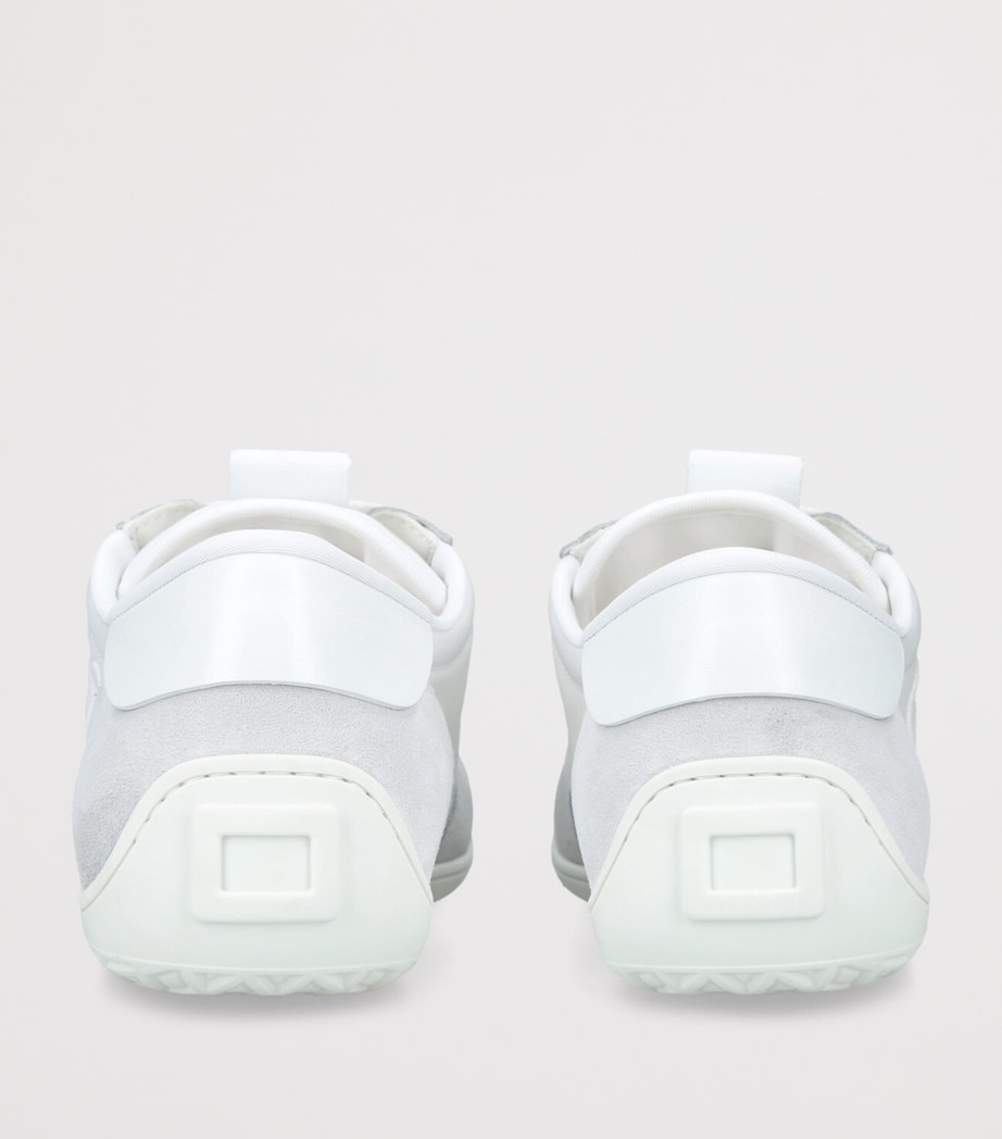 Suede-Satin Viv Low-Top Sneakers GREY/LIGHT Image 2