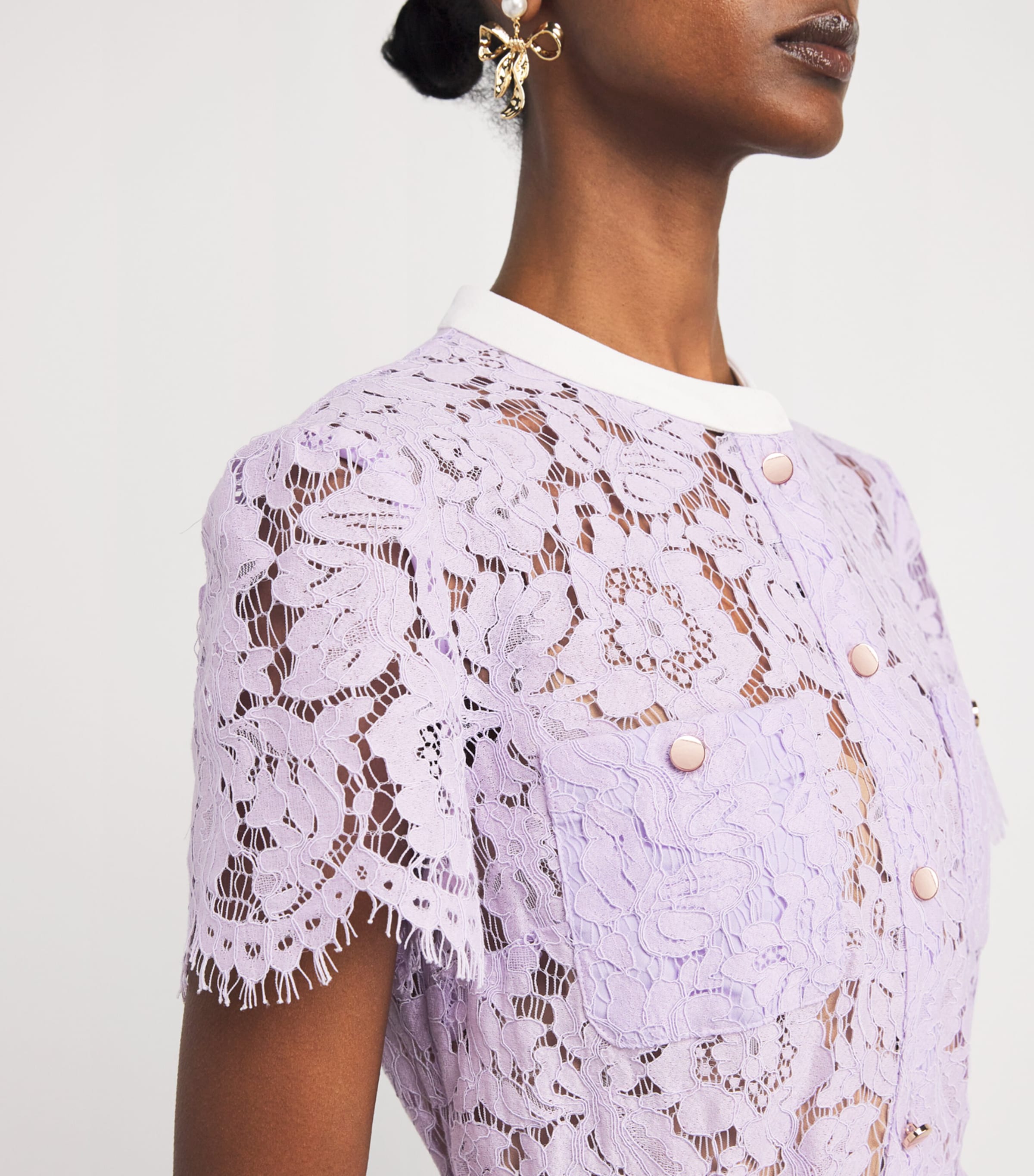 Self-Portrait Lace Belted Midi Dress | Harrods JP