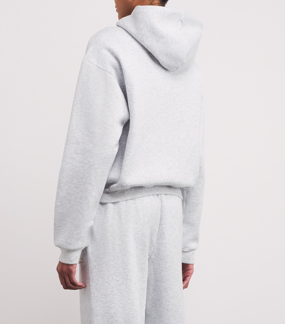 Cotton-Blend Fleece Classic Hoodie LIGHT HEATHER GREY Image 4