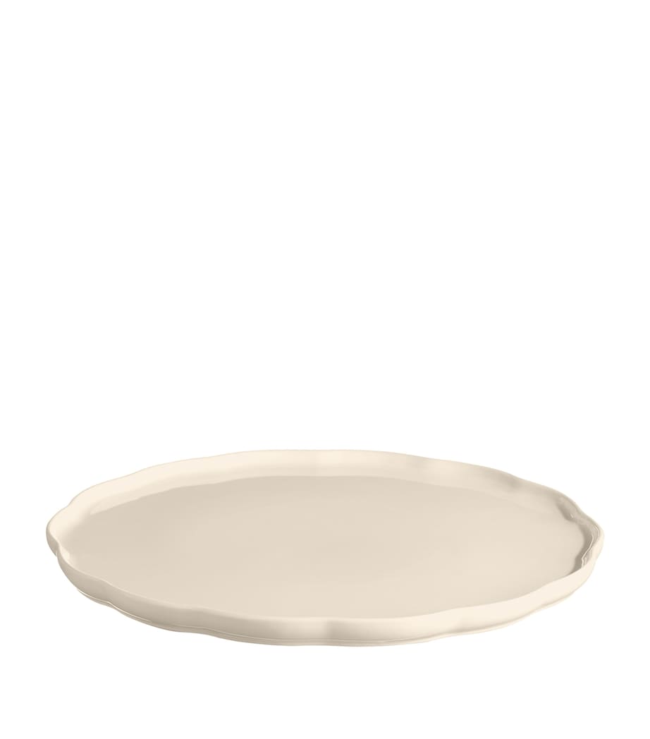 Emile Henry Ceramic Madeline Serving Plate (31.5cm) Cream Image 1