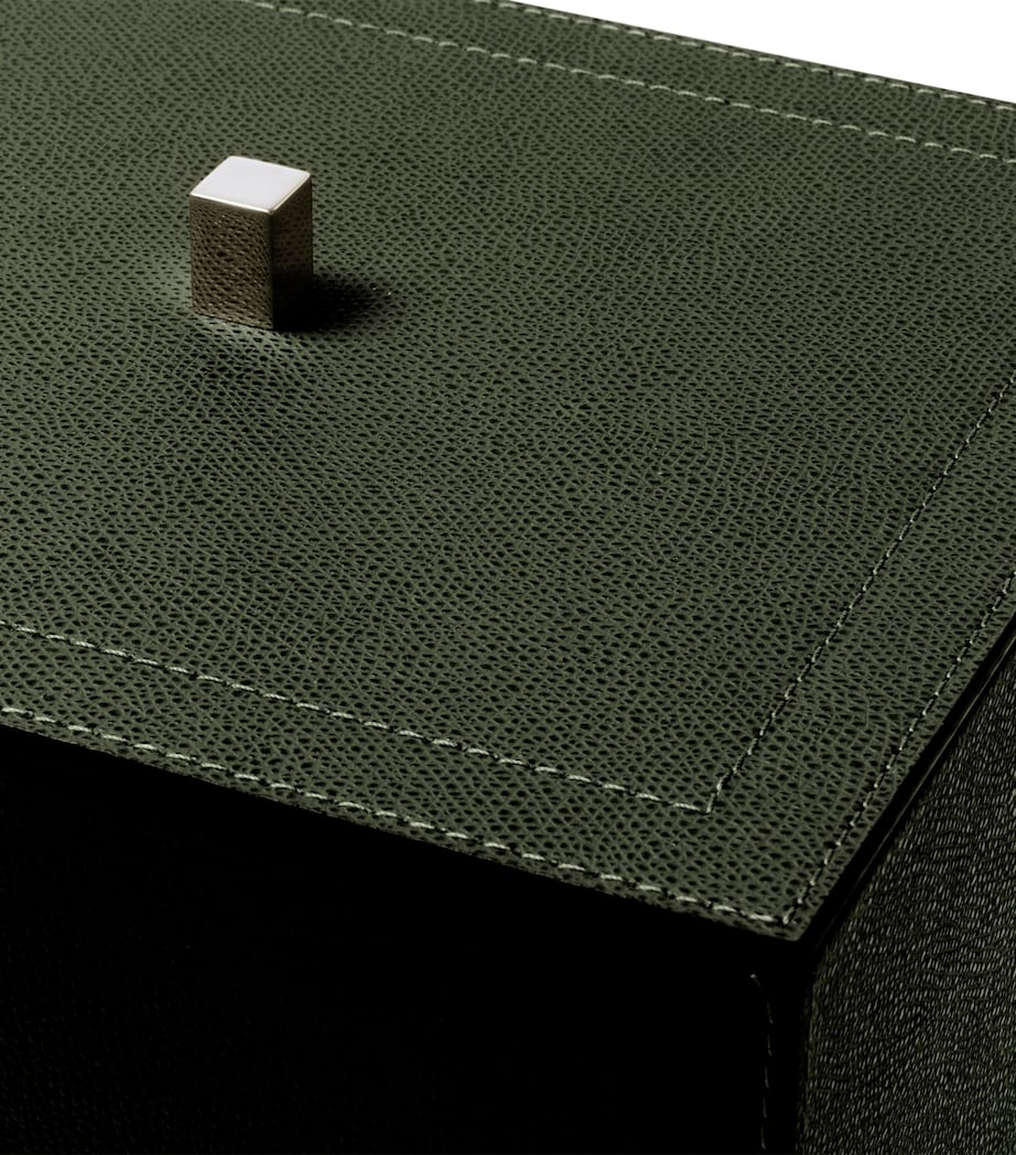 Frette Leather Otello Storage Box Forest Green Image 3