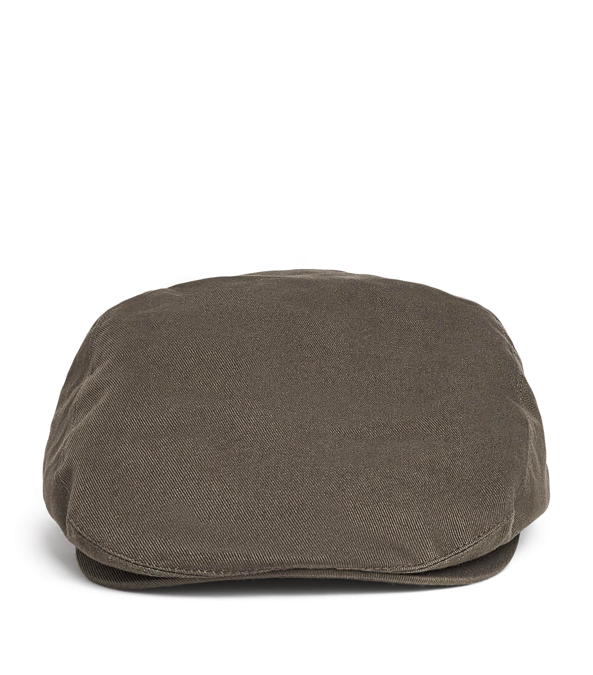 Cotton Finnean Flat Cap OLIVEOL51 Image 1