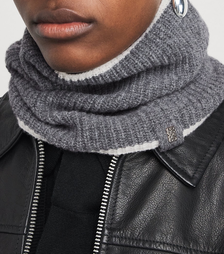Wool Neck Warmer GREY Image 2