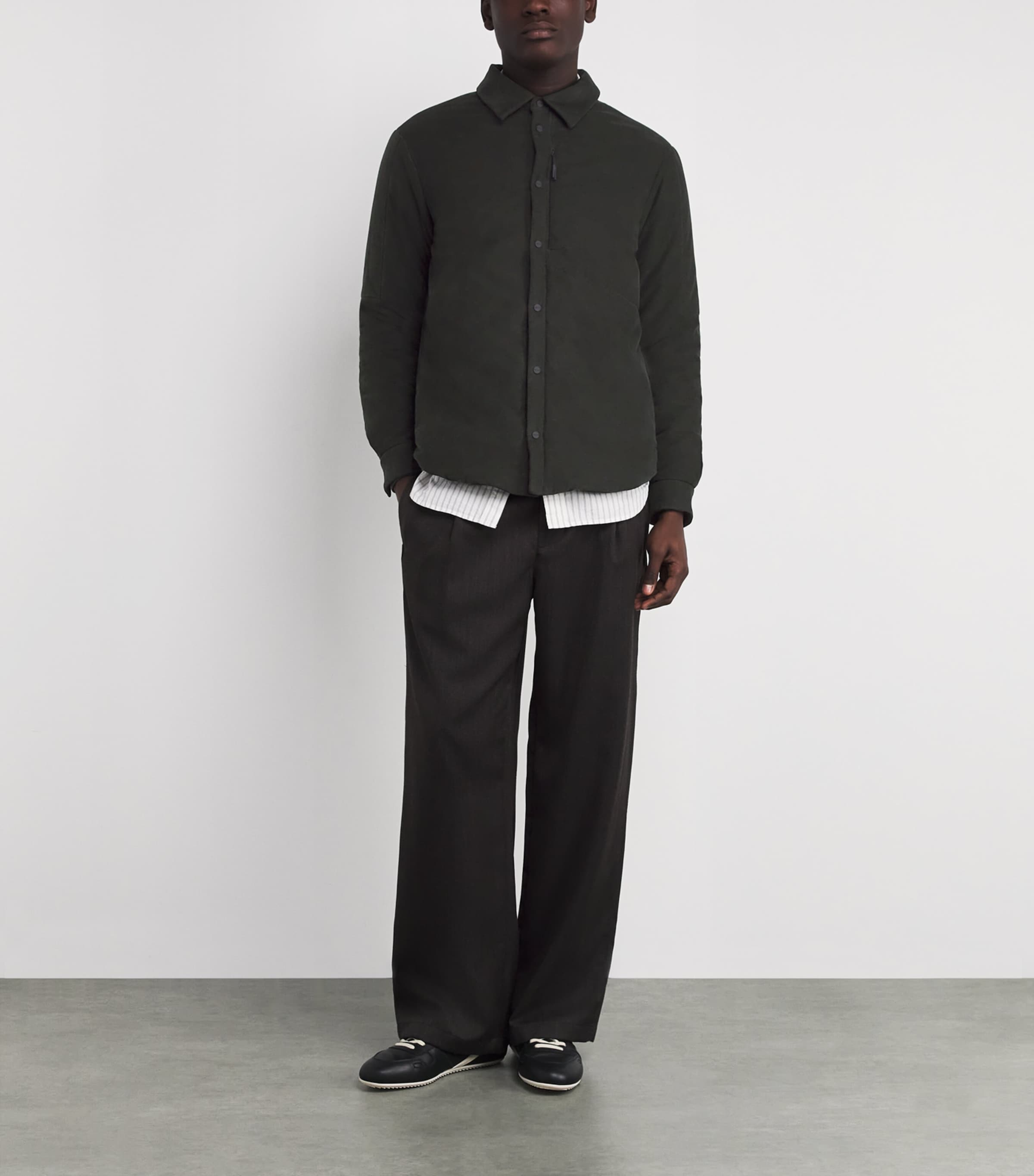 Cotton Padded Gate 2.0 Overshirt DARK GREEN G61 Image 2