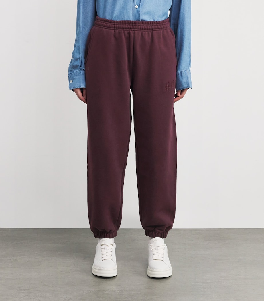 Organic Cotton Sweatpants   DARK CHERRY Image 3