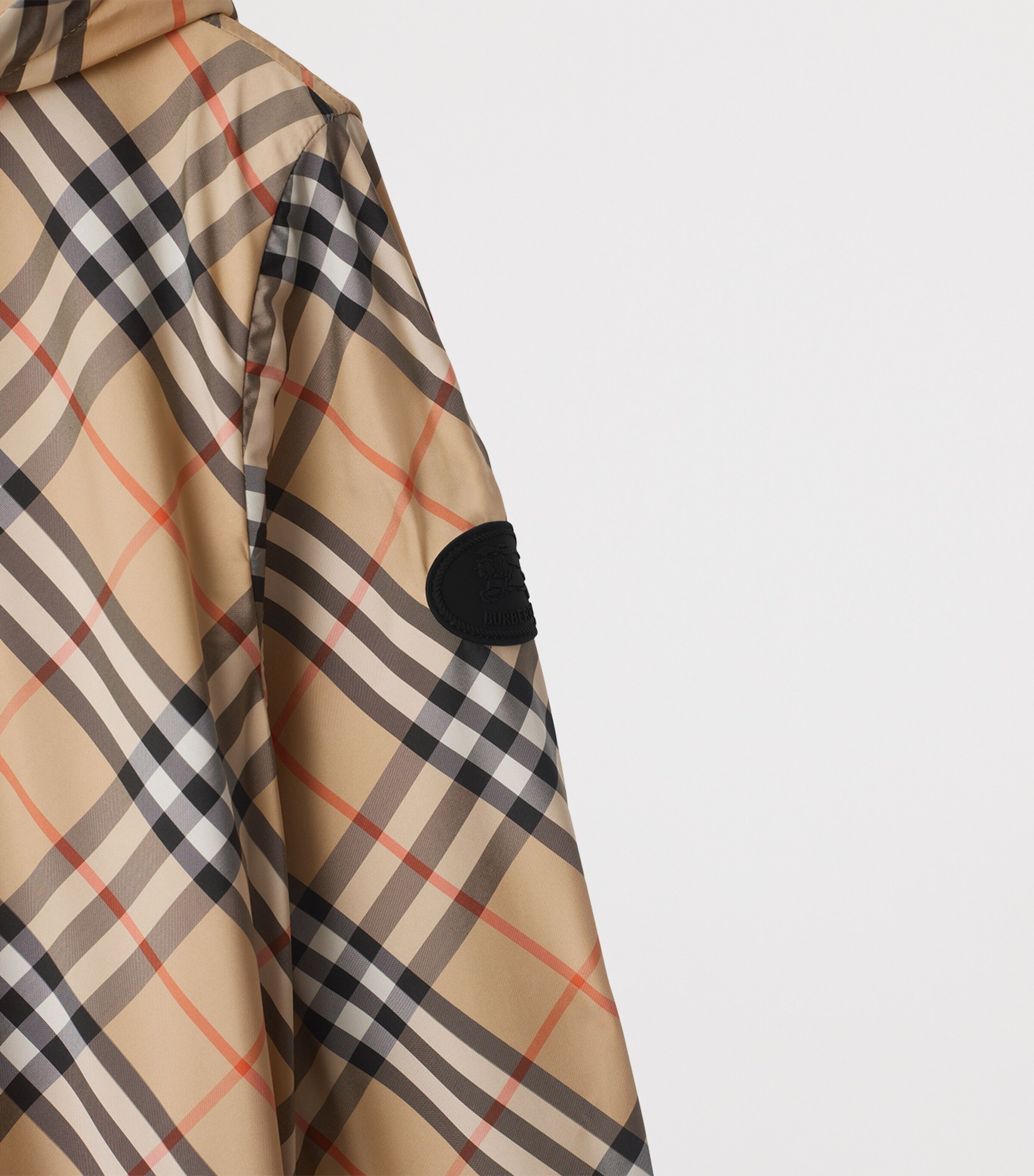 Burberry Womens Check Hooded Jacket Sand Ip Check Image 5
