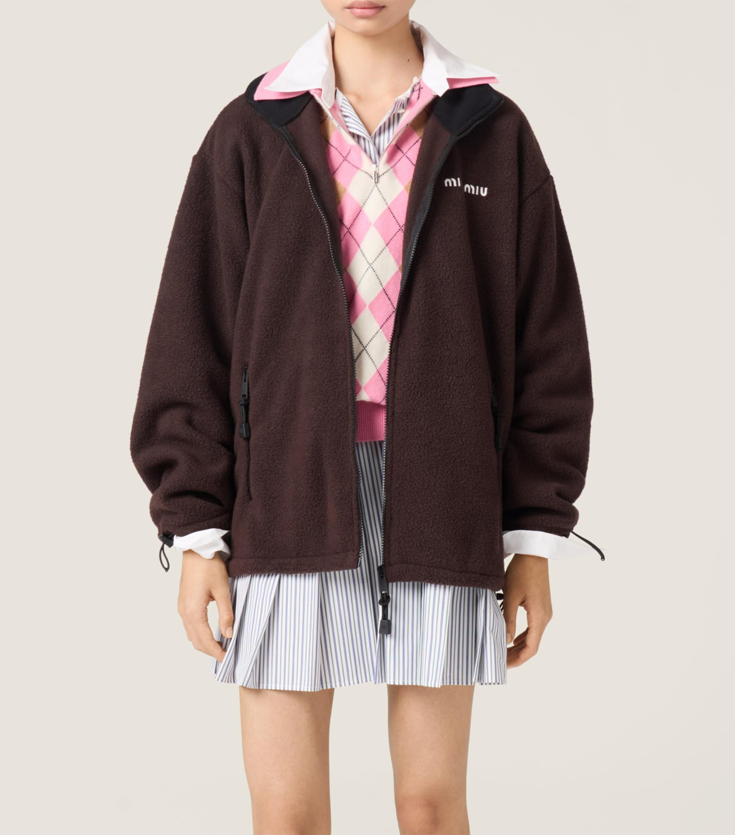 Fleece Zip-Up Jacket F0192 Image 6