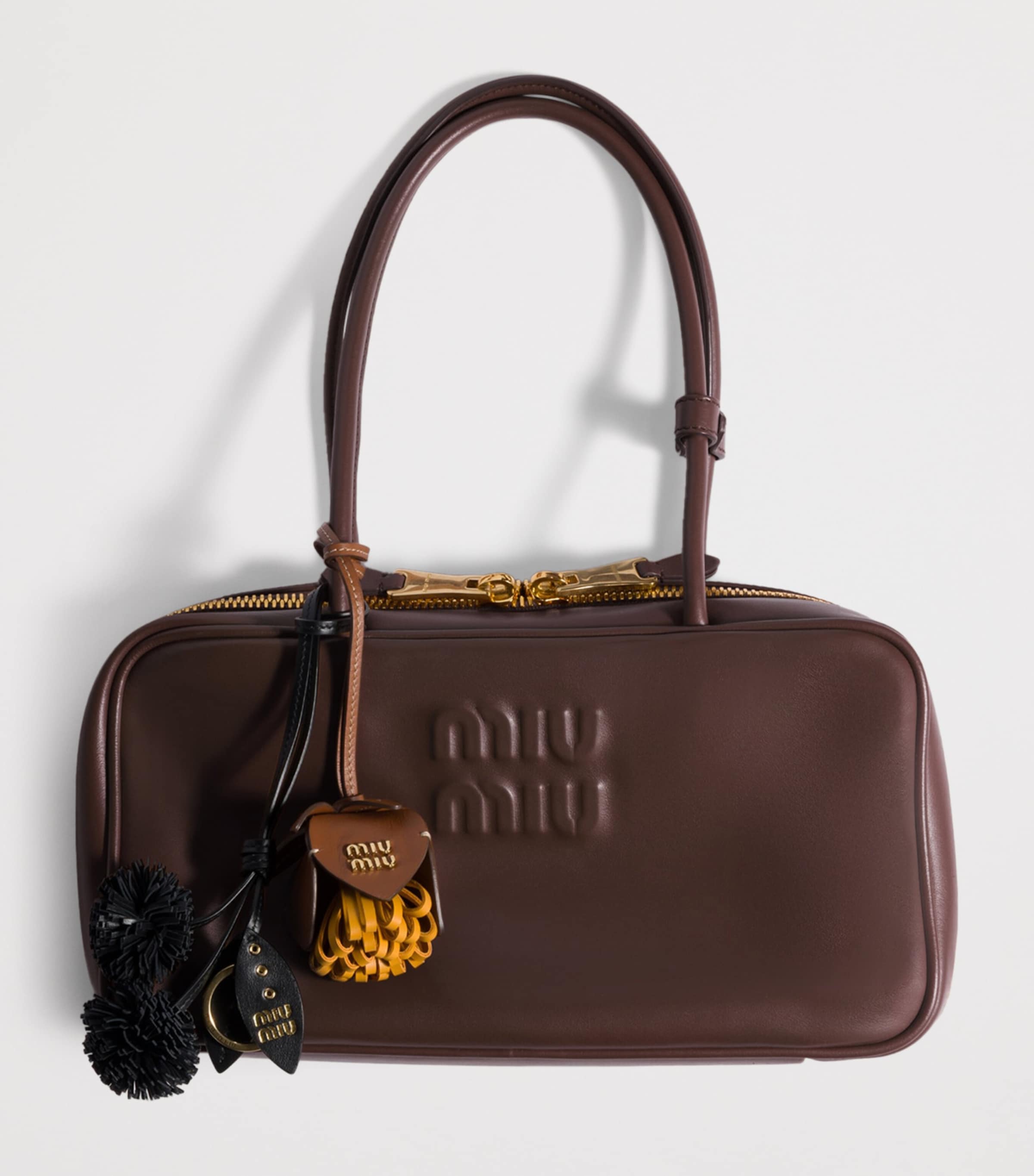 Leather Beau Top-Handle Bag F0NBL Image 2