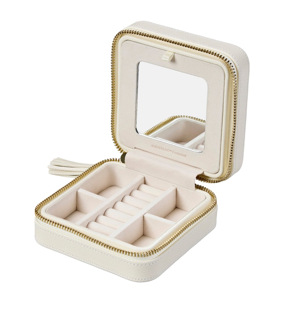 WOLF Lauren Travel Jewellery Case Ivory Image 3