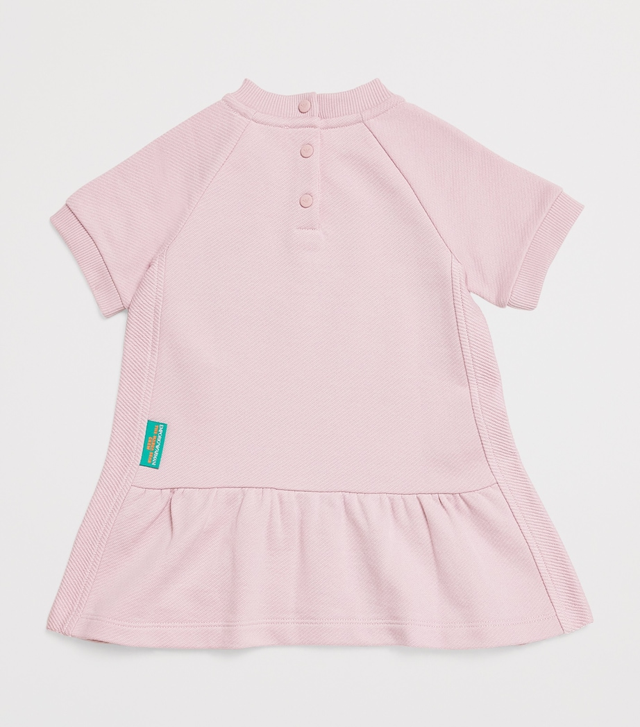 Cotton Graphic Mini Dress U4218 BURN LILAC Image 2