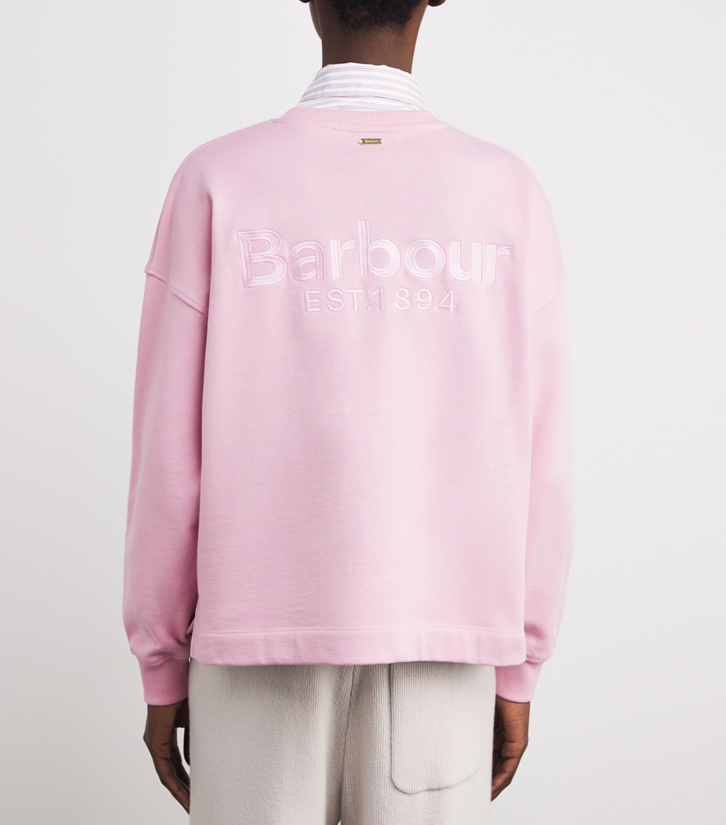 Cotton Logo Sweatshirt CHERRY BLOSSOM Image 4