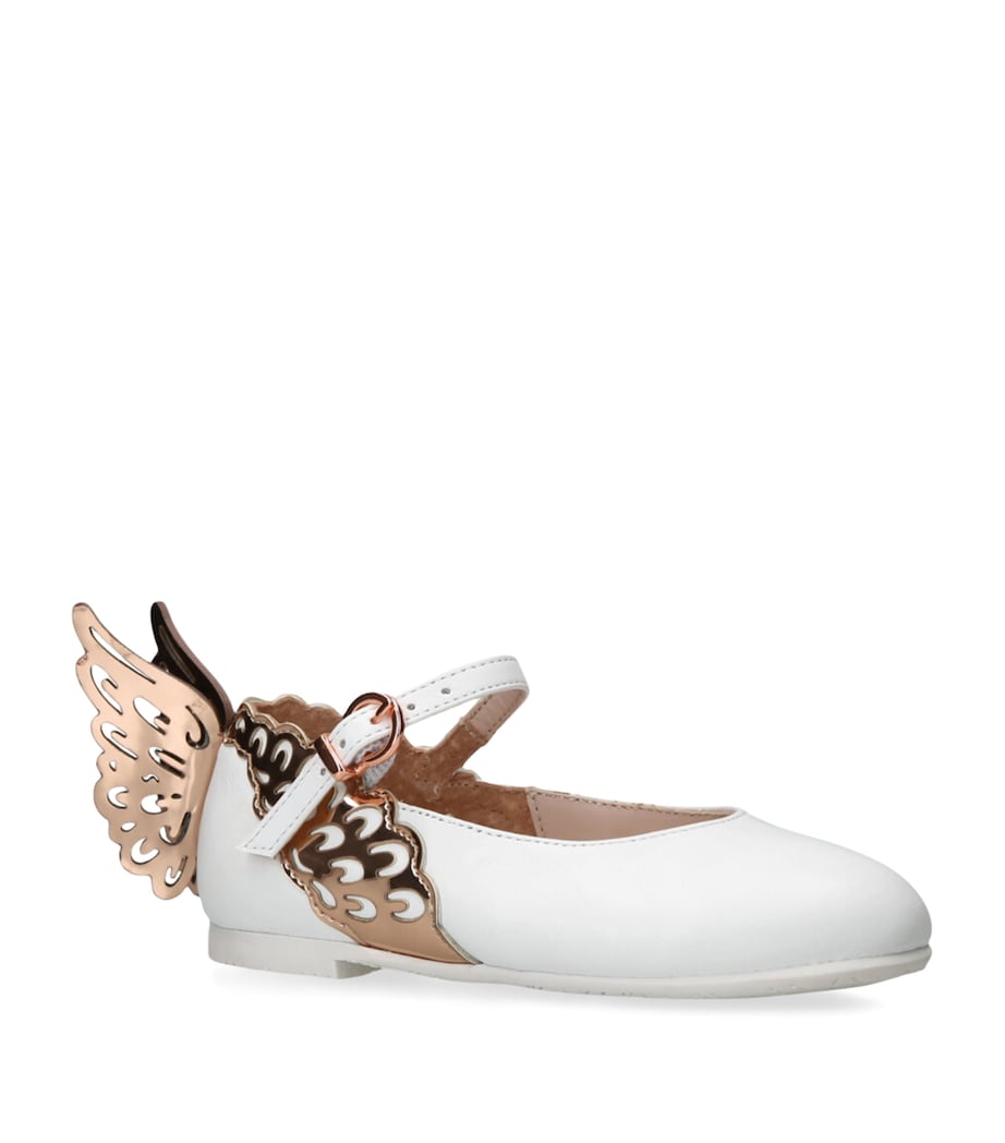 Leather Evangeline Flats WHITE/OTH Image 3