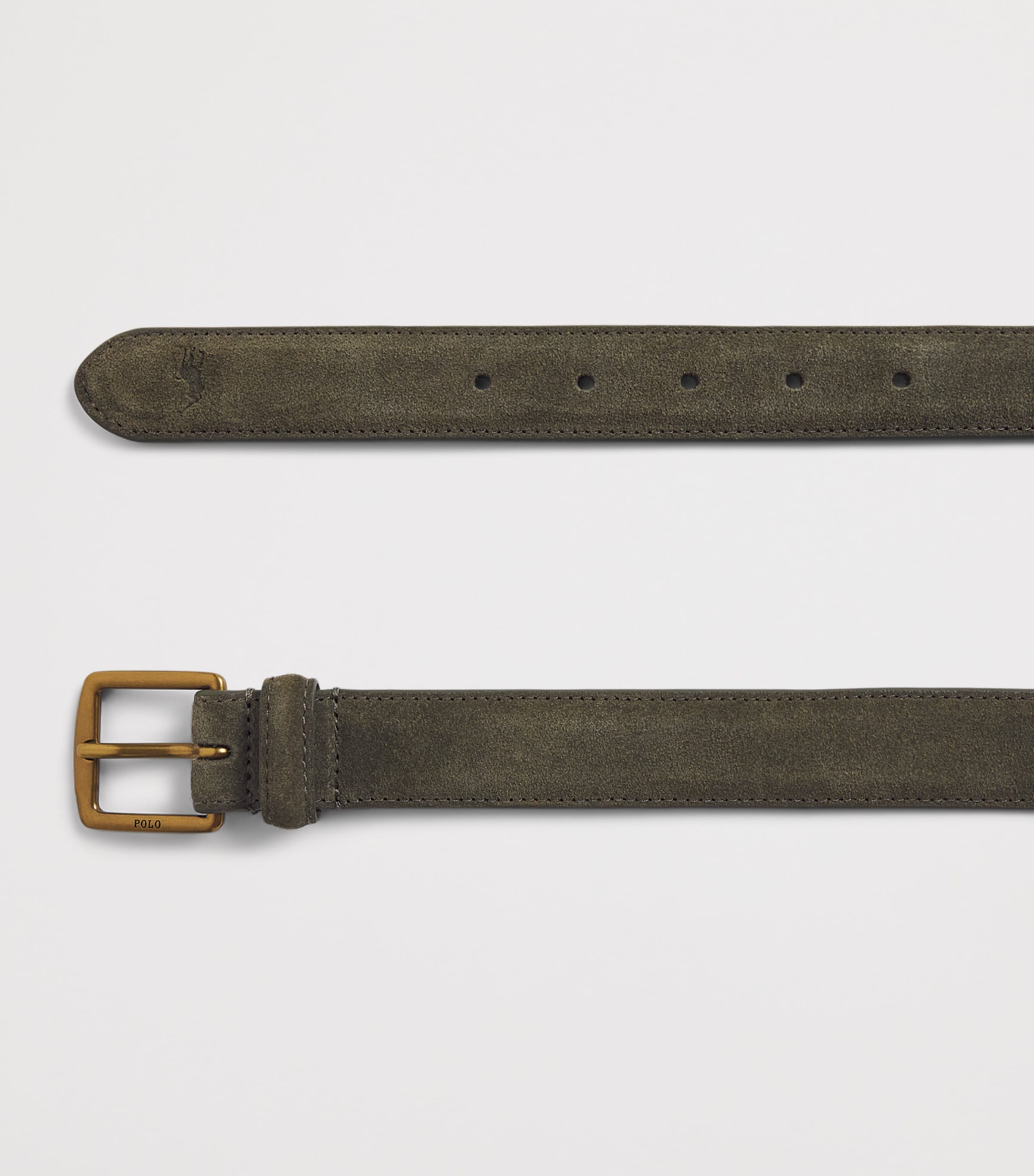 Polo Ralph Lauren Green Suede Buckle Belt | Harrods US