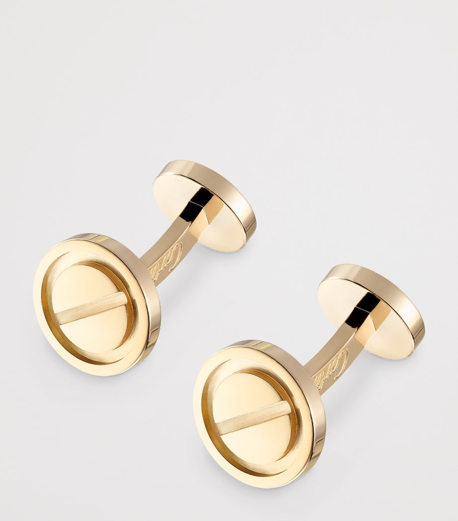 Yellow Gold LOVE Cufflinks YELLOW GOLD Image 5