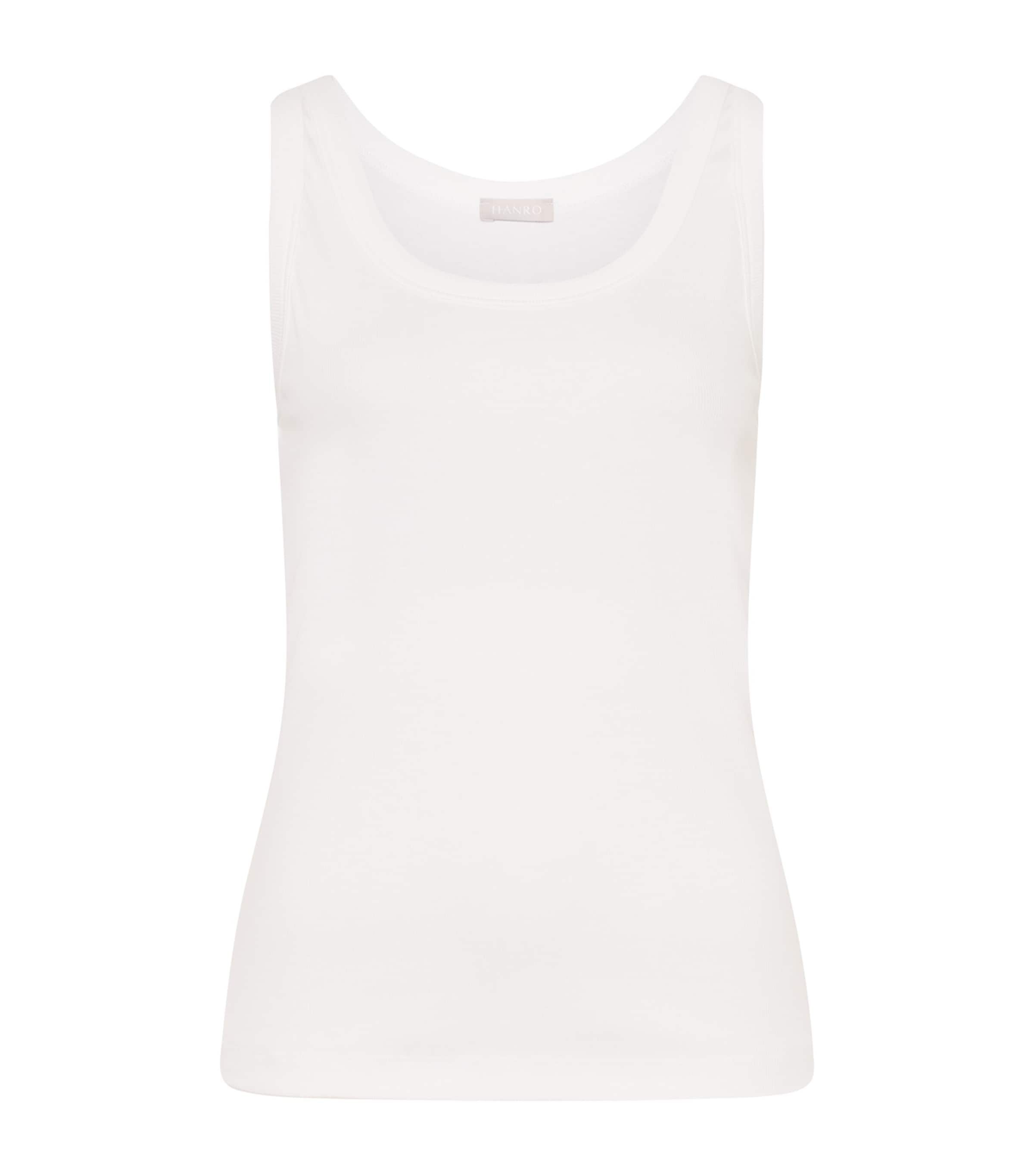 Hanro Women's Sleep & Lounge Rib Tank Top In White