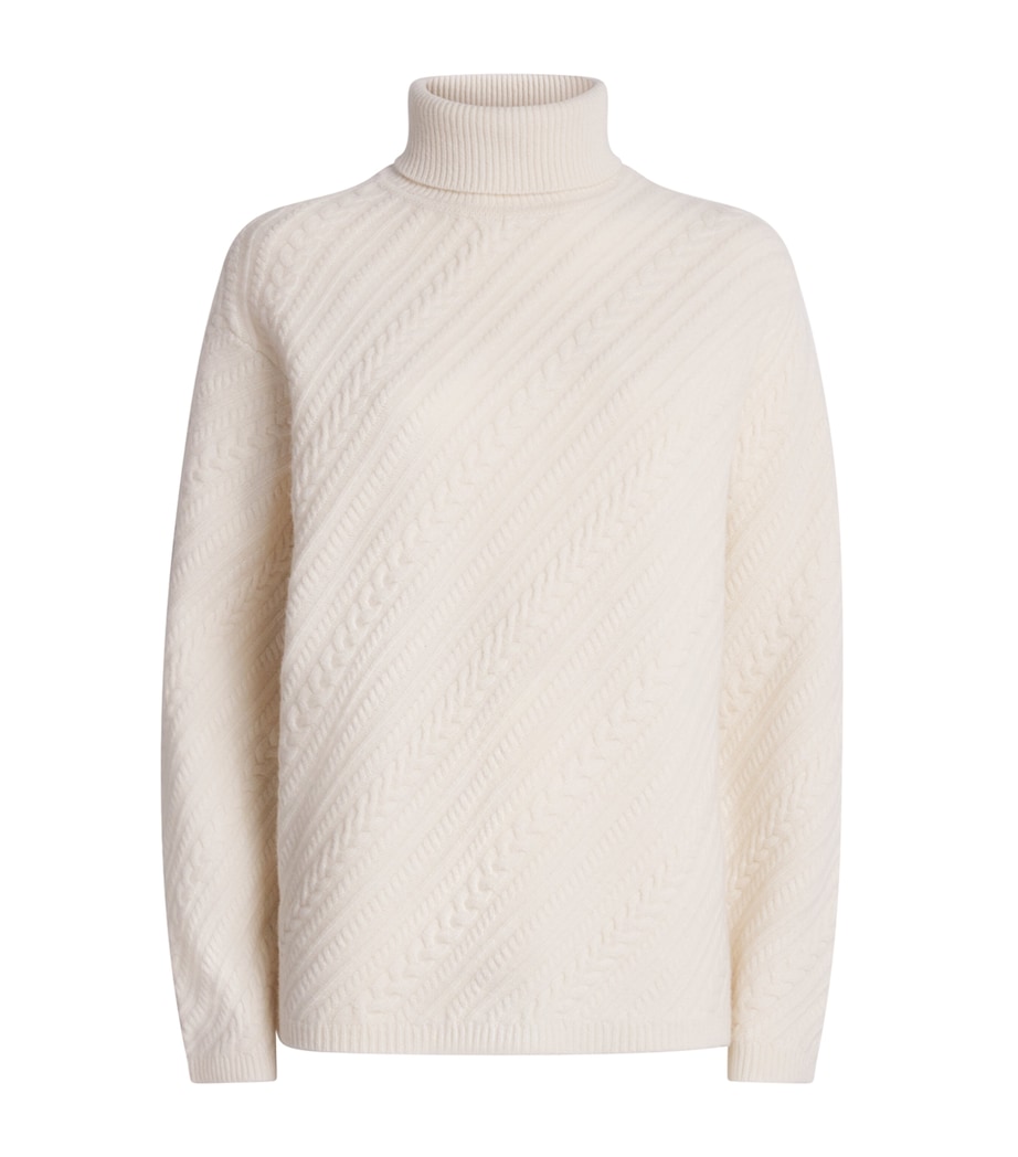 Merino Wool Cable-Knit Sweater IVORY Image 1