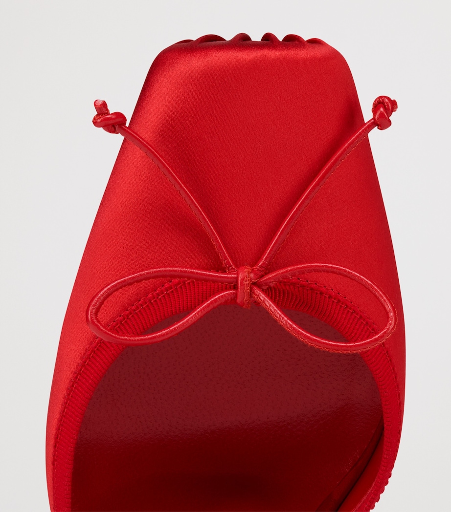 Cassia Lace-Up Satin Pumps 100 R558 Image 3