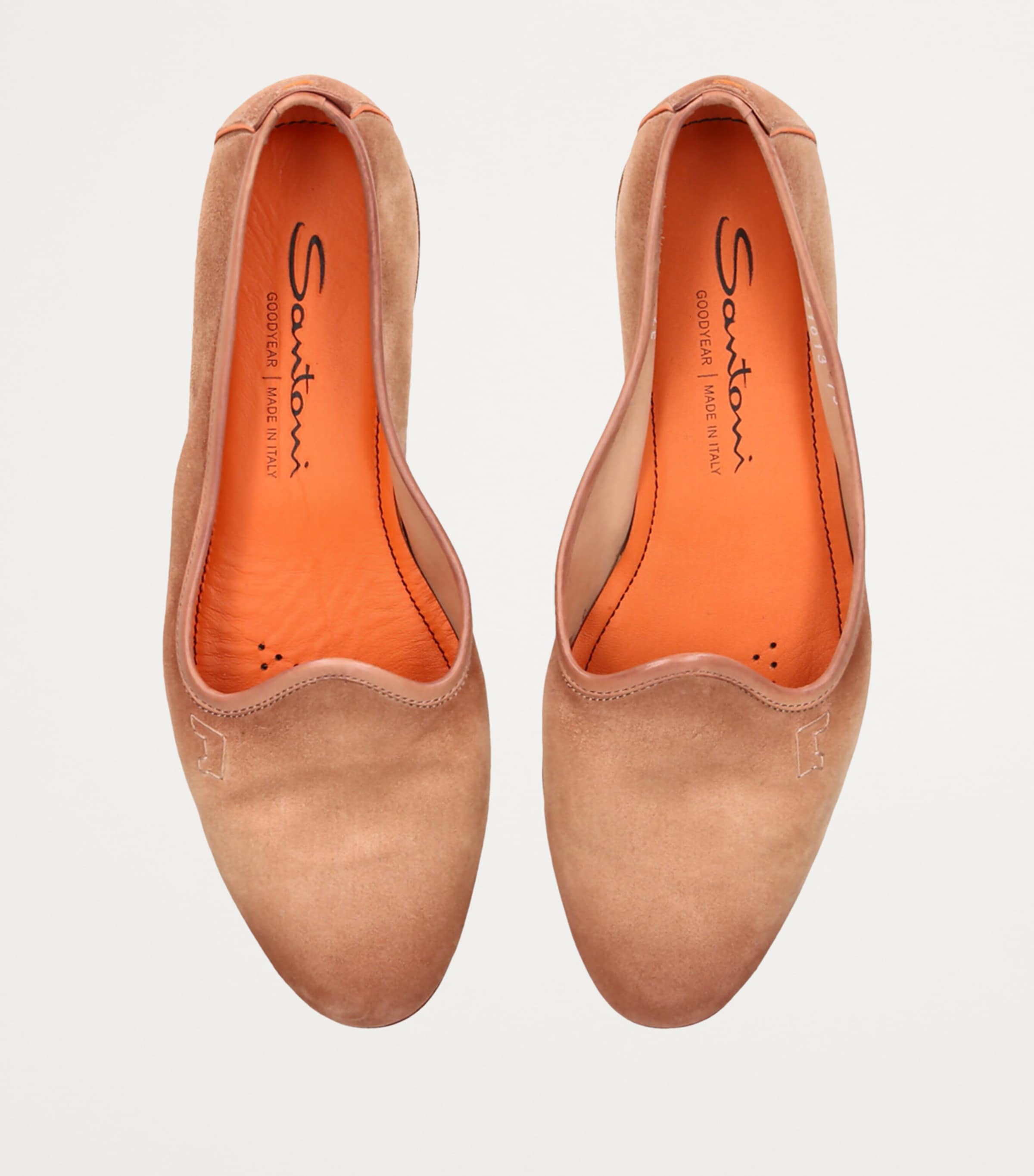 Santoni Suede Loafers Beige Image 4