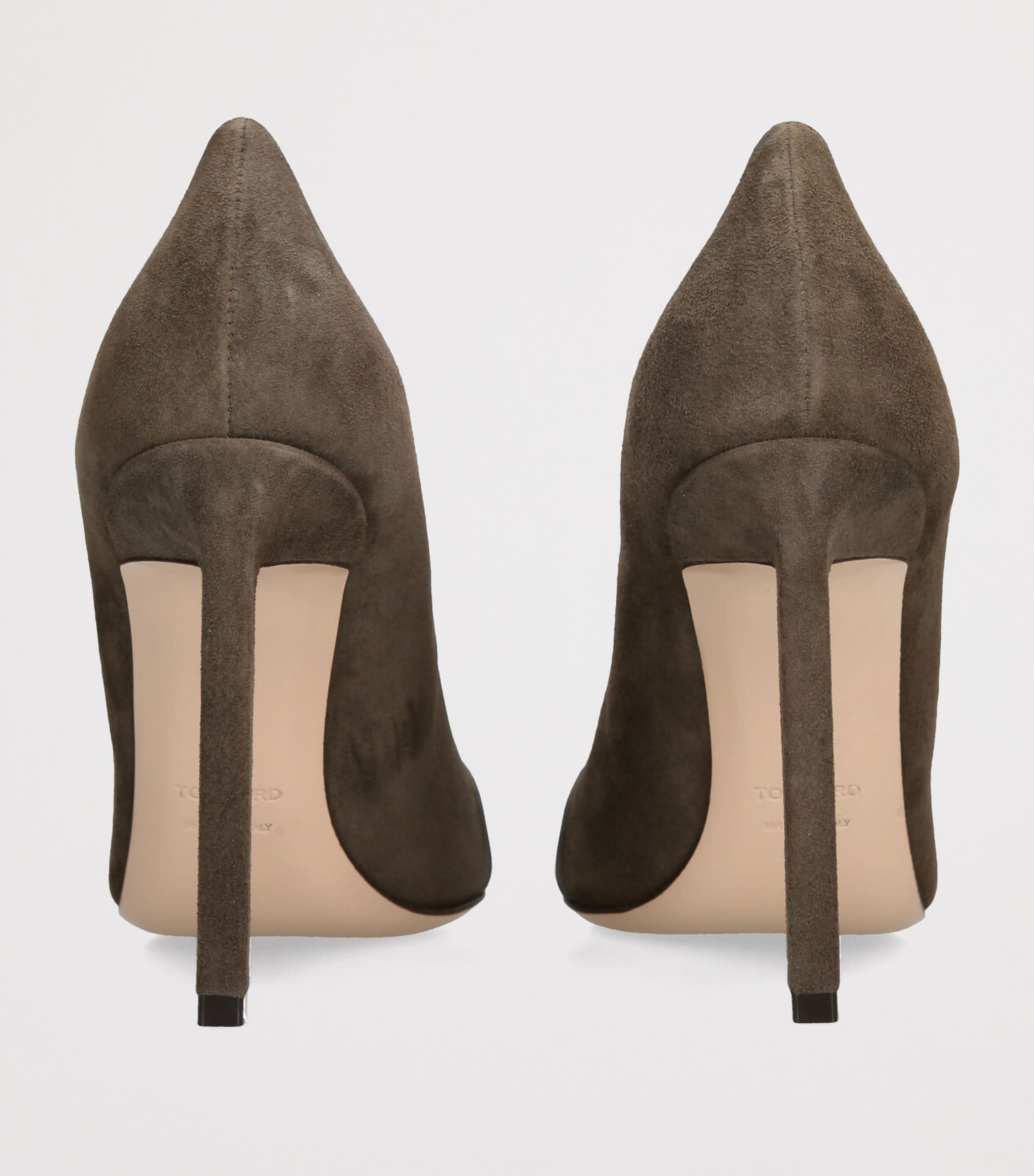 TOM FORD Goat Leather Eva Pumps 105 Dark Green Image 2