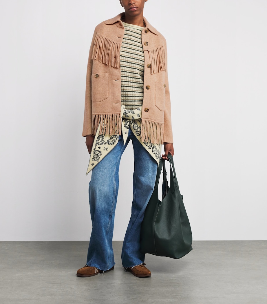 Wool-Cashmere Fringe Jacket DUNE Image 2