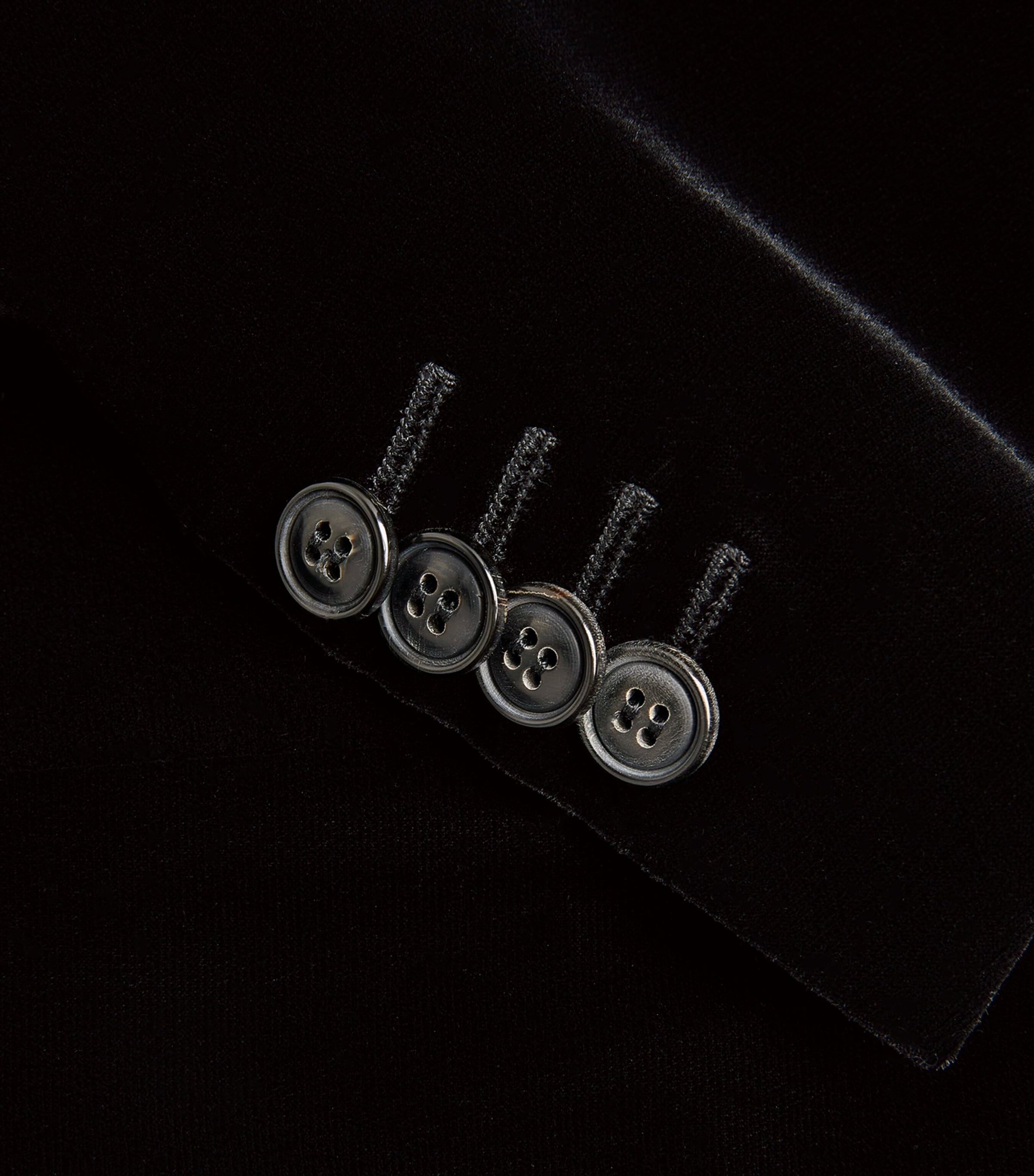 Giorgio Armani Black Stretch-Velvet Icon George Blazer | Harrods UK