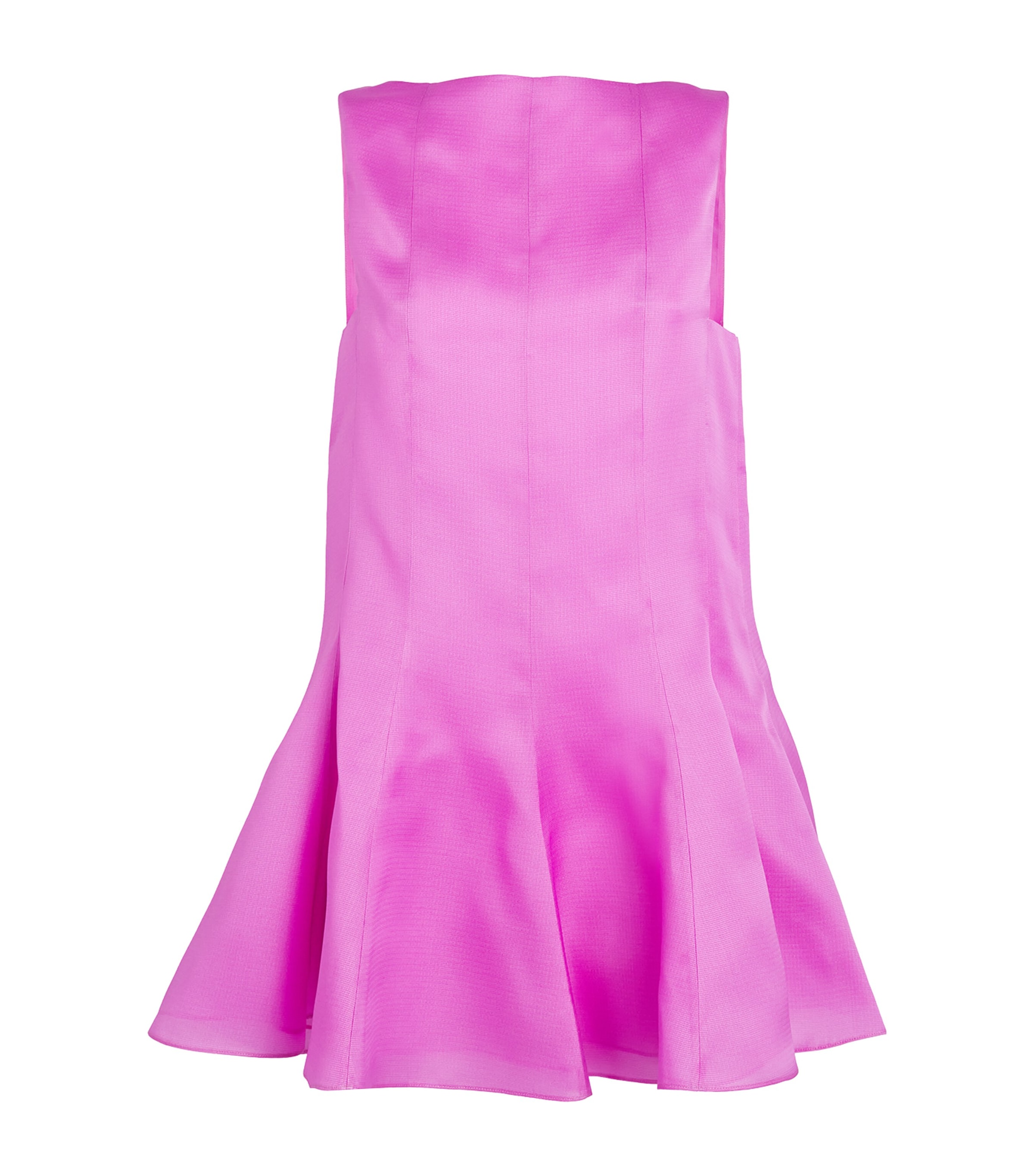 Shop Khaite Silk Panelled Mags Mini Dress In Purple