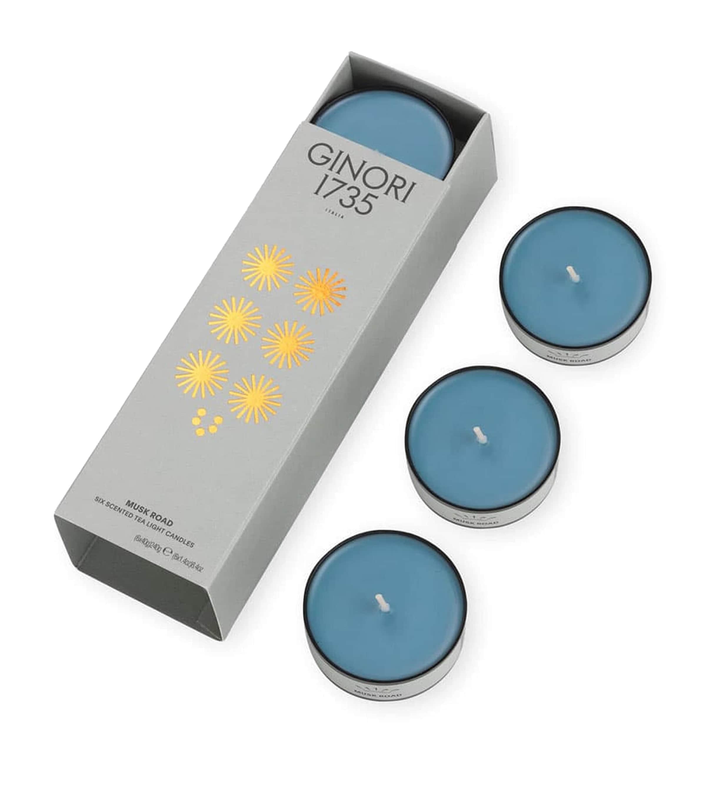 GINORI 1735 Musk Road Tealight Scented Candles (Pack of 6) | Home New In | Home Accessories | Candles
