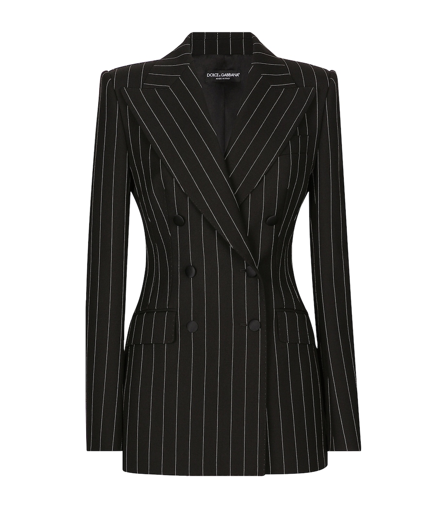 Wool Pinstripe Blazer S8051-STRIPED Image 1
