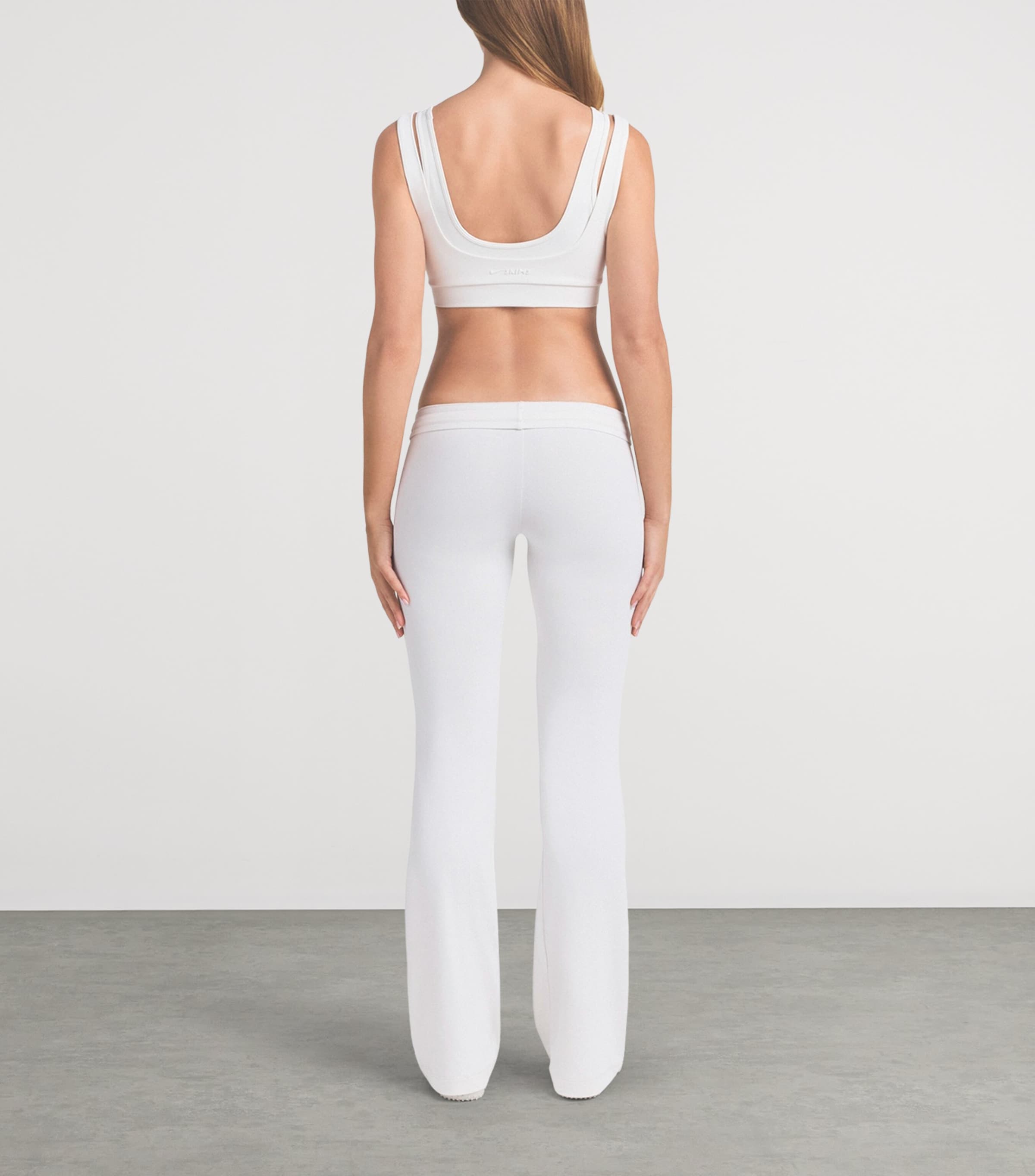 NikeSKIMS Womens NikeSKIMS Airy Straight Sweatpants Ivory Image 3