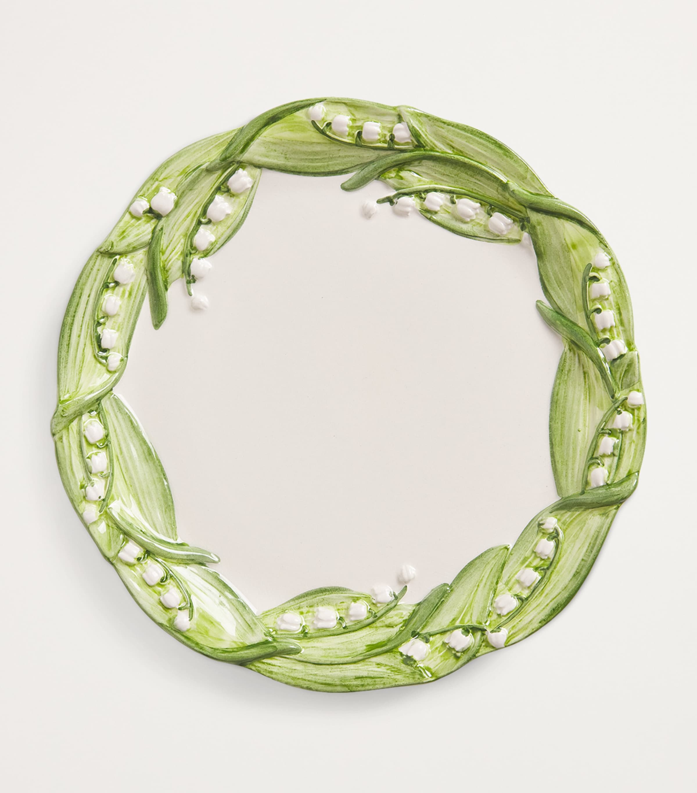 Lilly of the Valley Dinner Plate (21cm) WHITE/GREEN Image 3